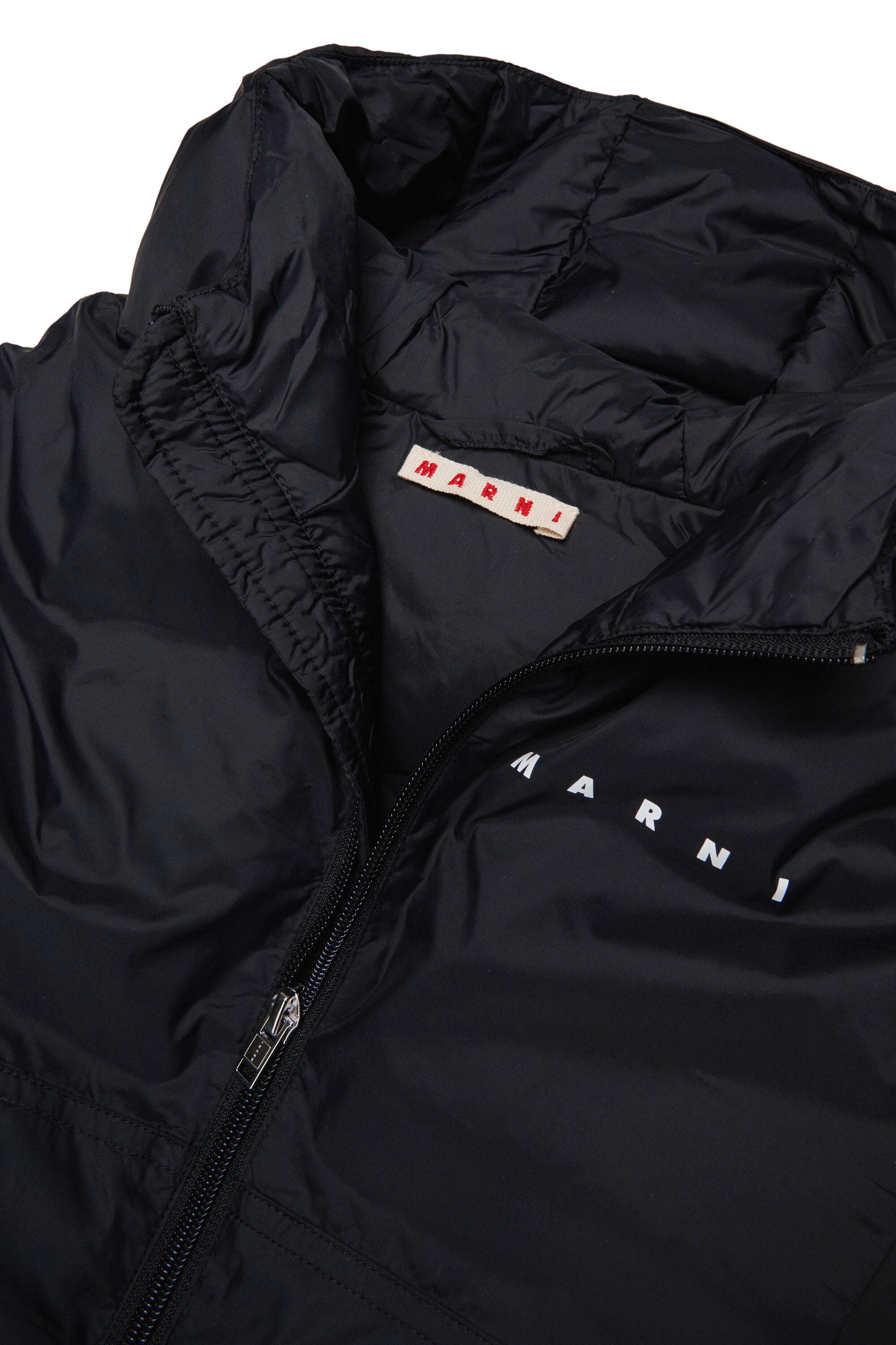 ロングフード中わたジャケット