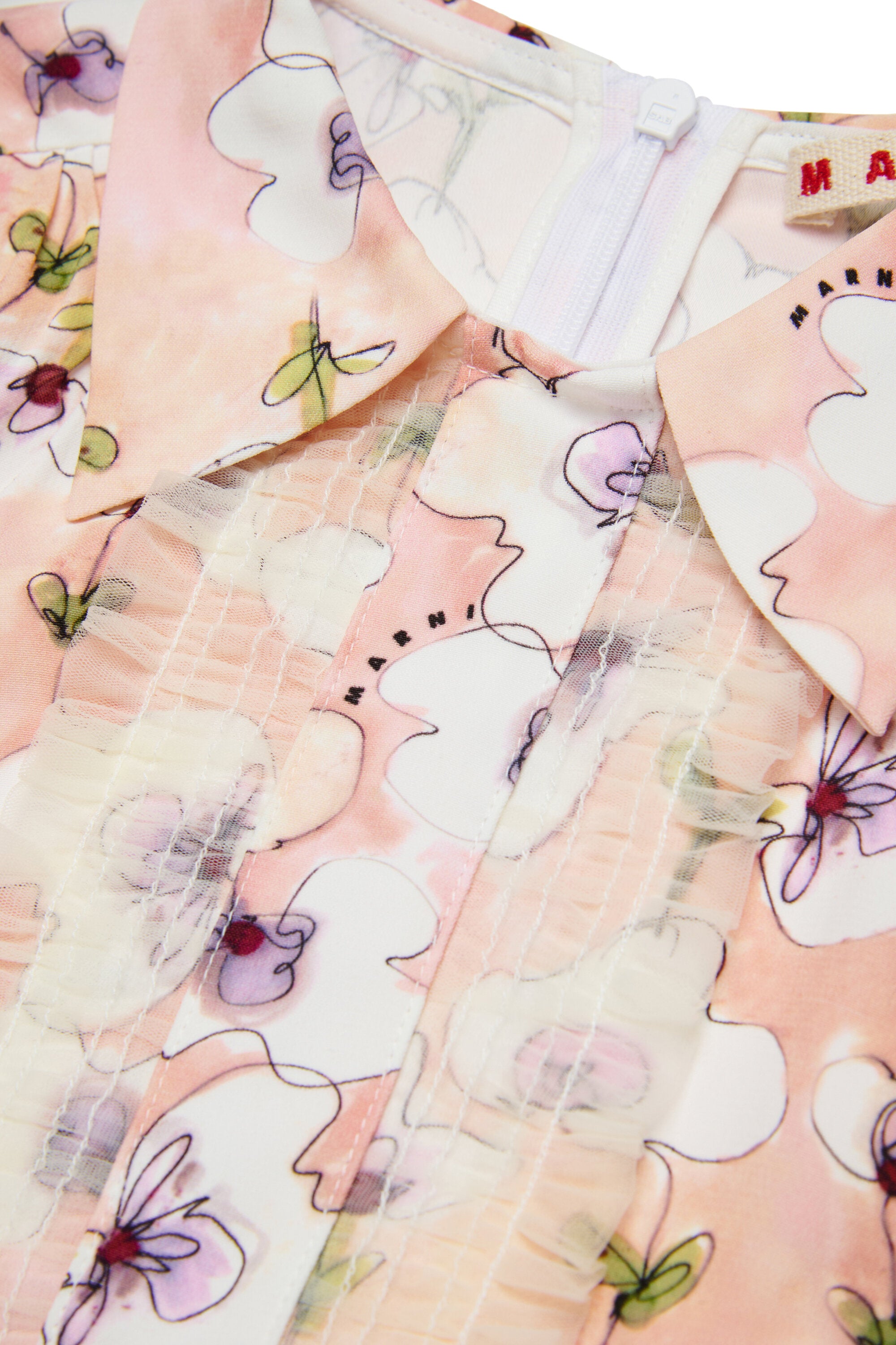 Monet・オールオーバー・サテン・ミニドレス