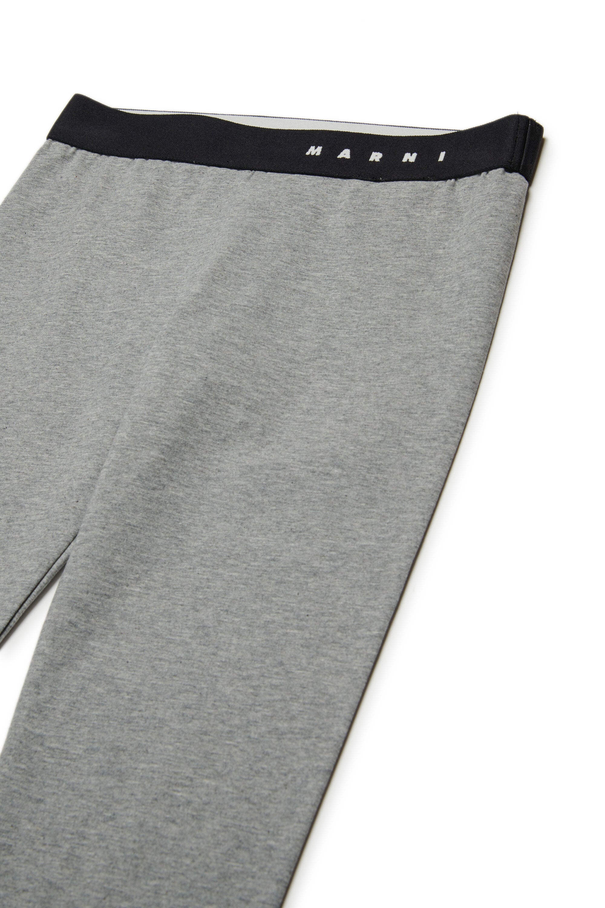 ロゴ入り伸縮性レギンスパンツ