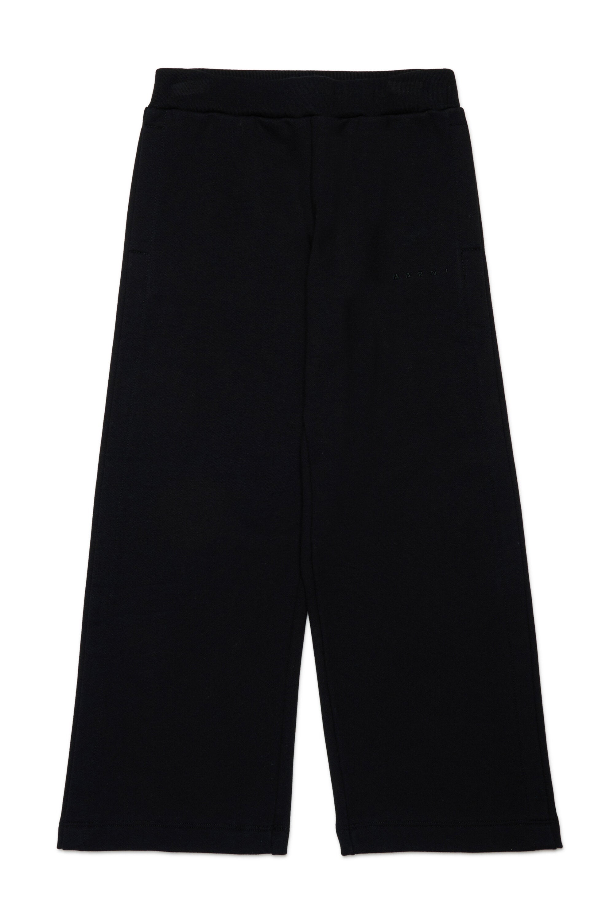 Fleece pants with side opening