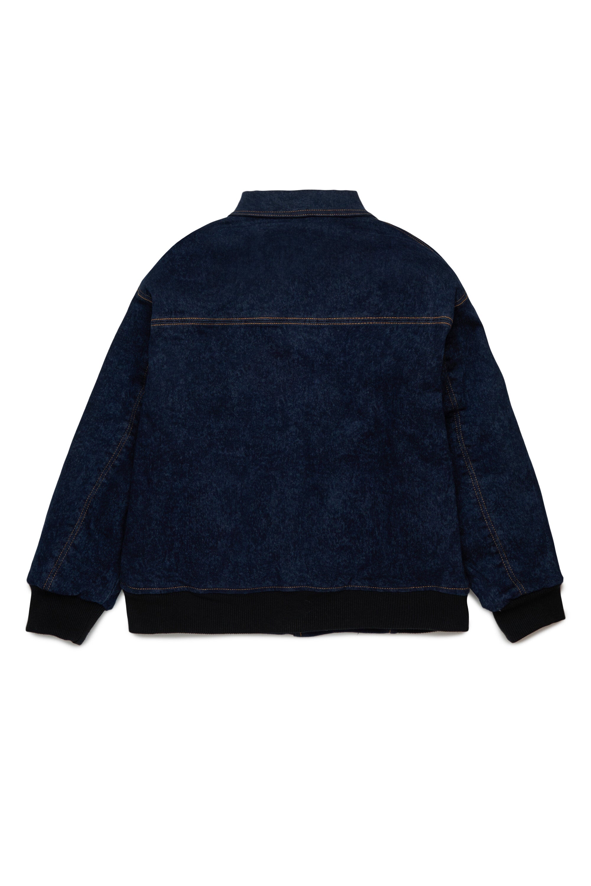 霜降りデニムの中わた入りジャケット