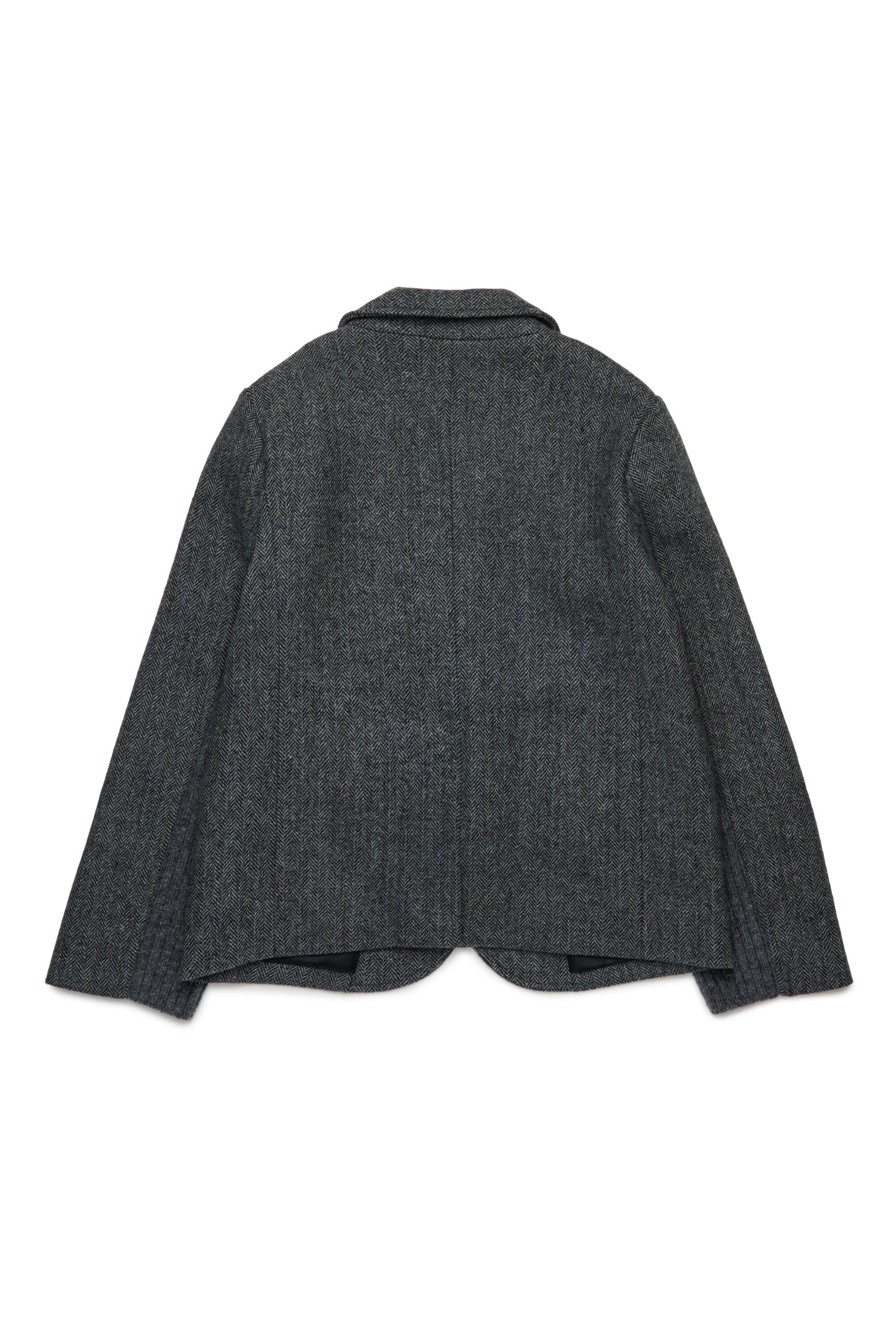 Herringbone wool blend blazer jacket