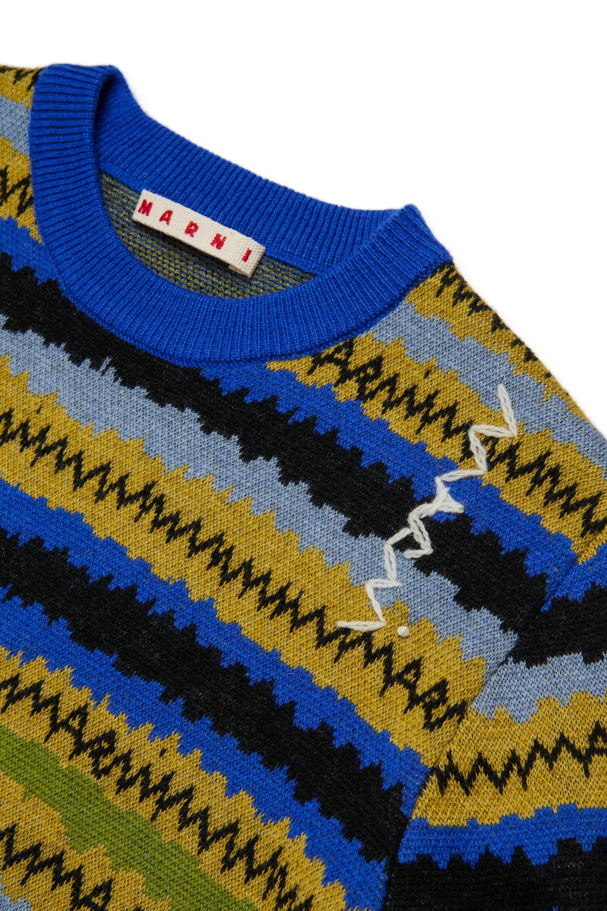 Rock Doll総柄ウール混プルオーバー