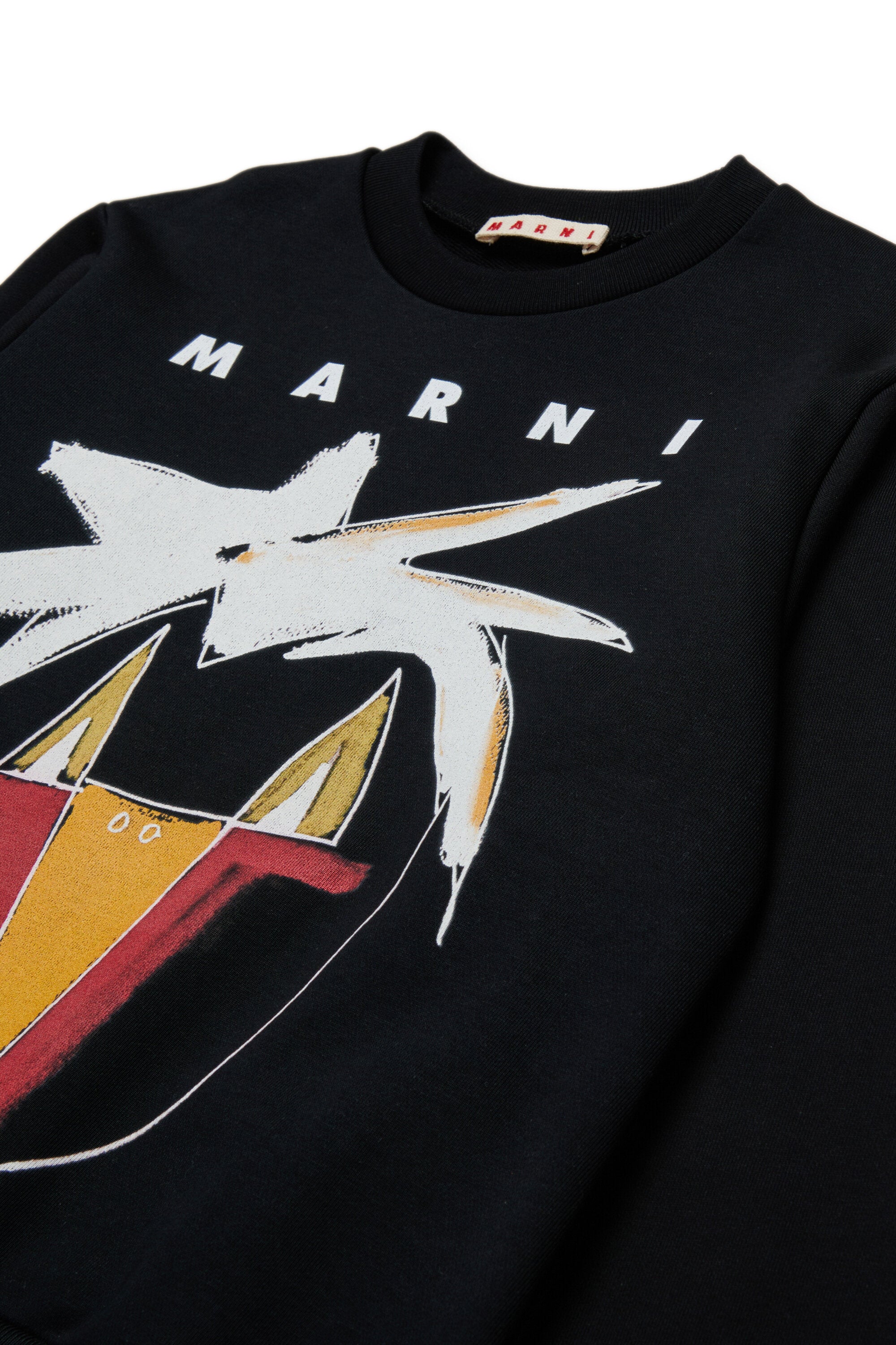 Jungle・グラフィックのクルーネックスウェットシャツ