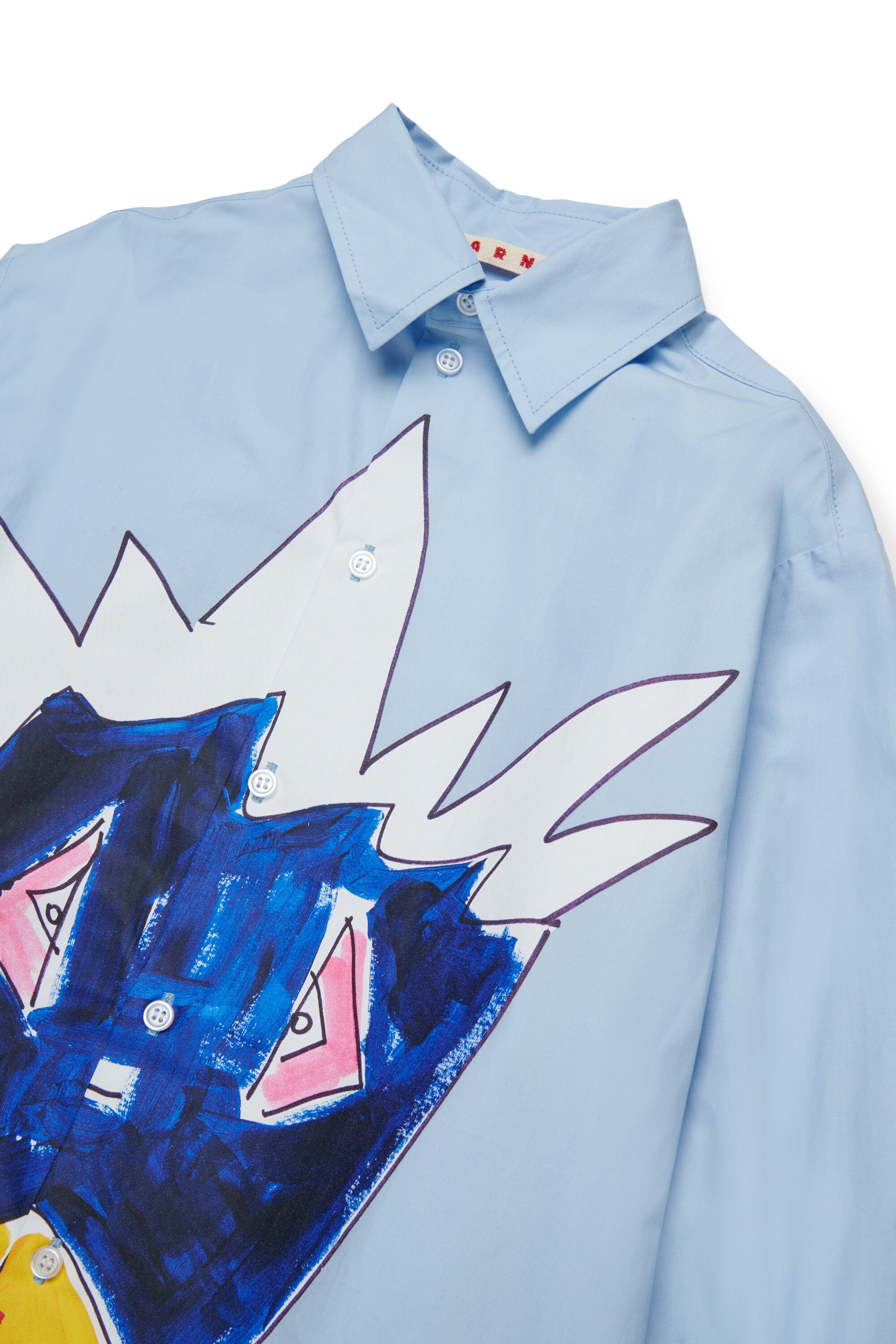 Jungle・グラフィックのオーバーサイズ・ポプリンシャツ