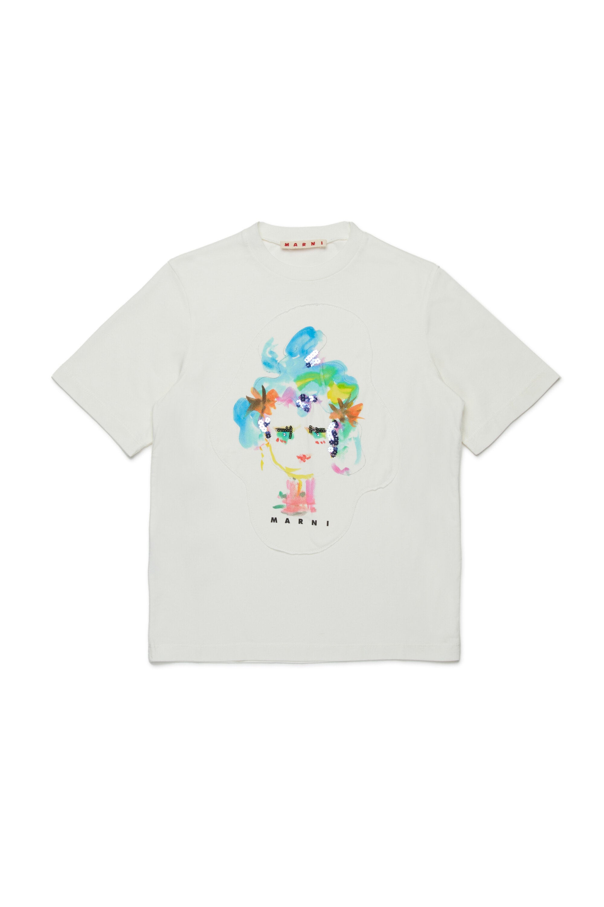 Marni Flowerー・パッチ・ジャージーTシャツ