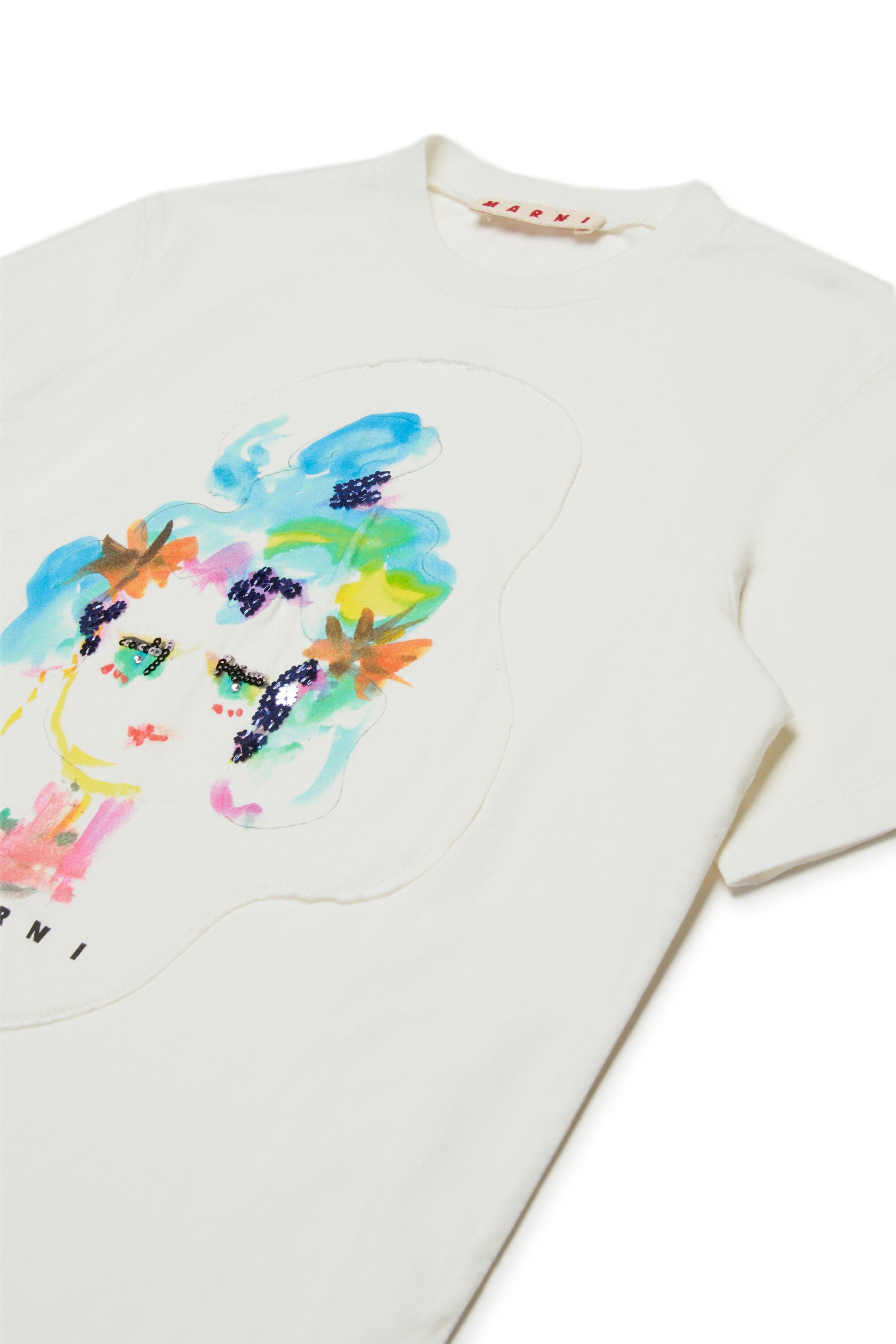 Marni Flowerー・パッチ・ジャージーTシャツ