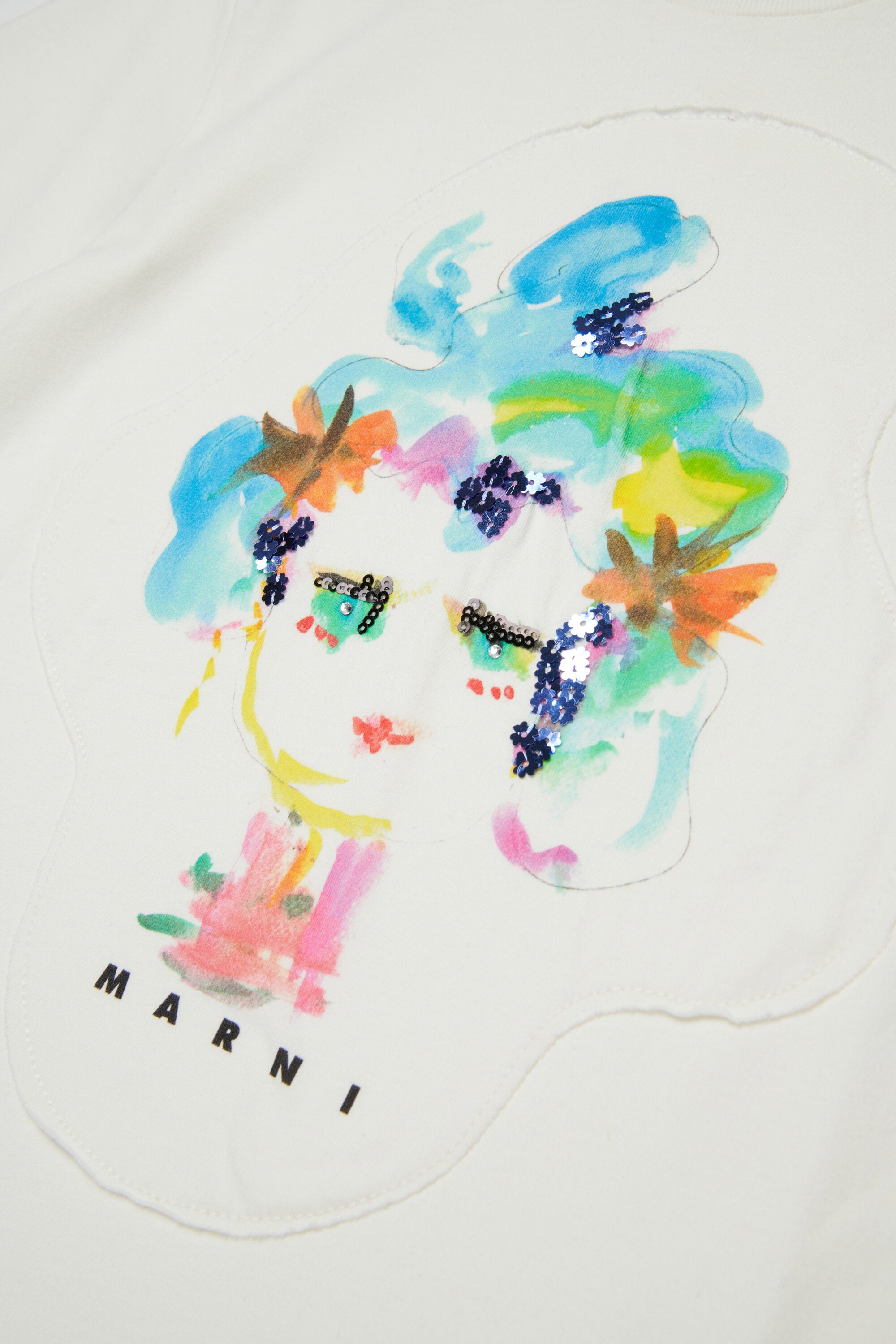 Marni Flowerー・パッチ・ジャージーTシャツ