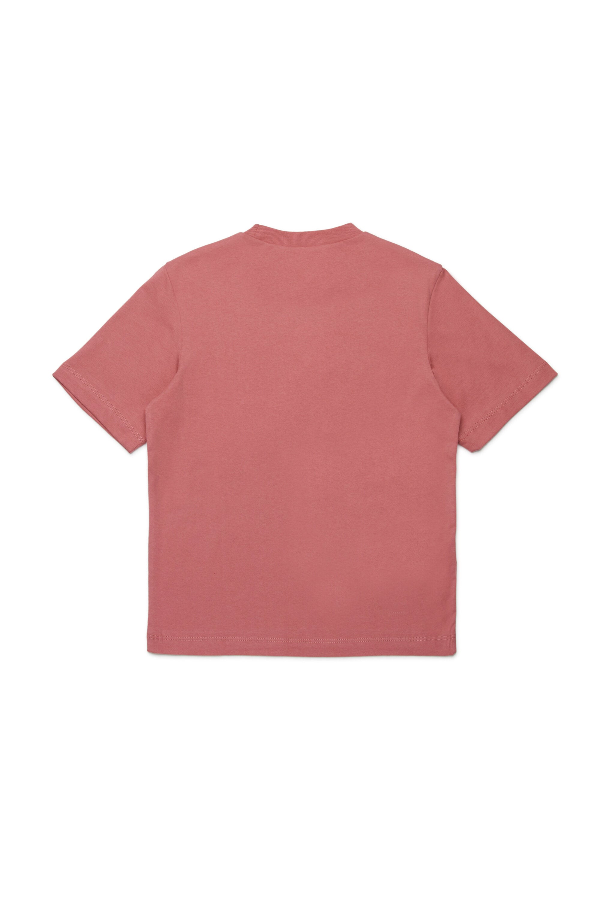 花柄パッチ付きジャージーTシャツ