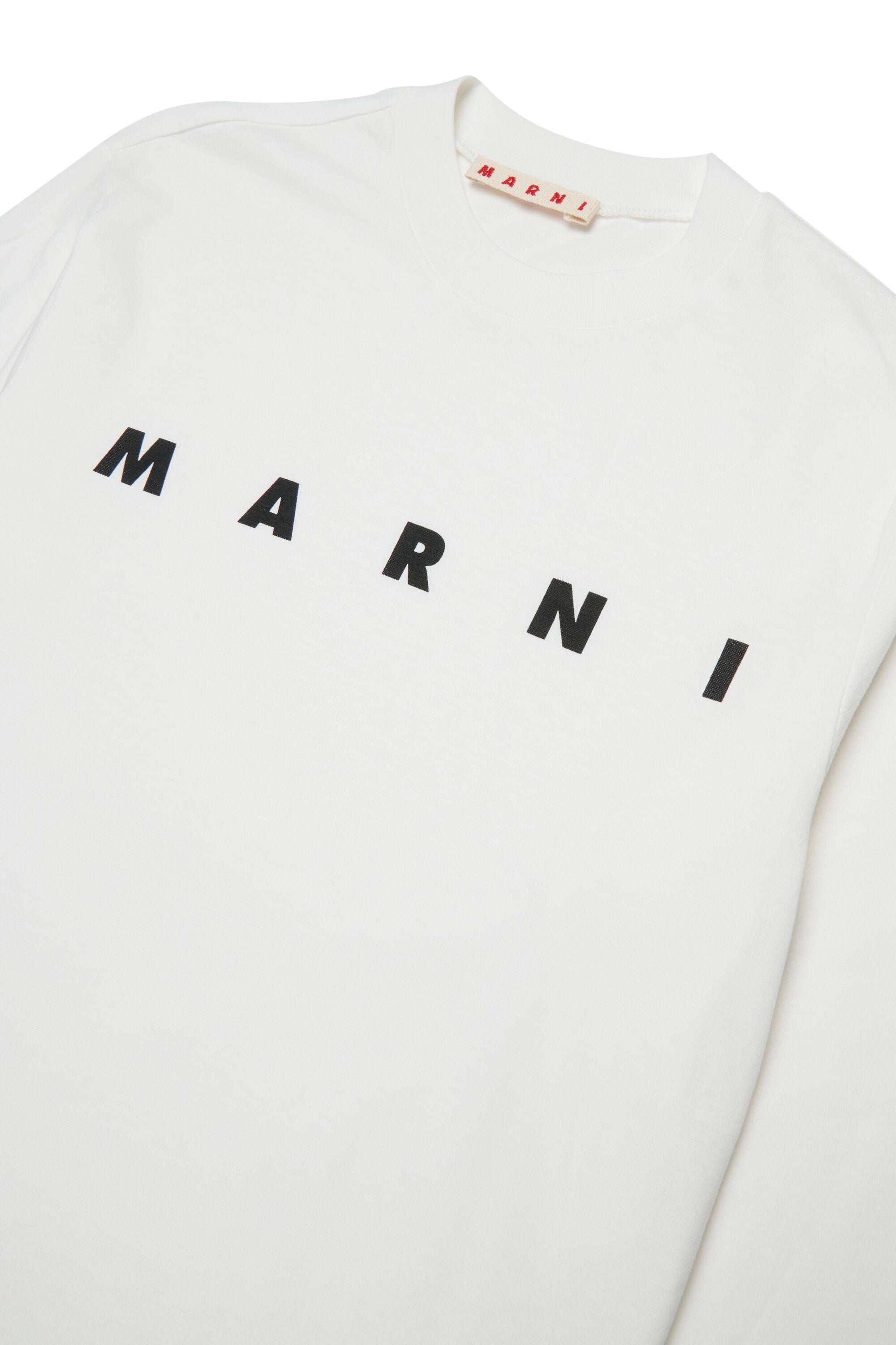 Marni・ロゴ入り長袖ジャージーTシャツ