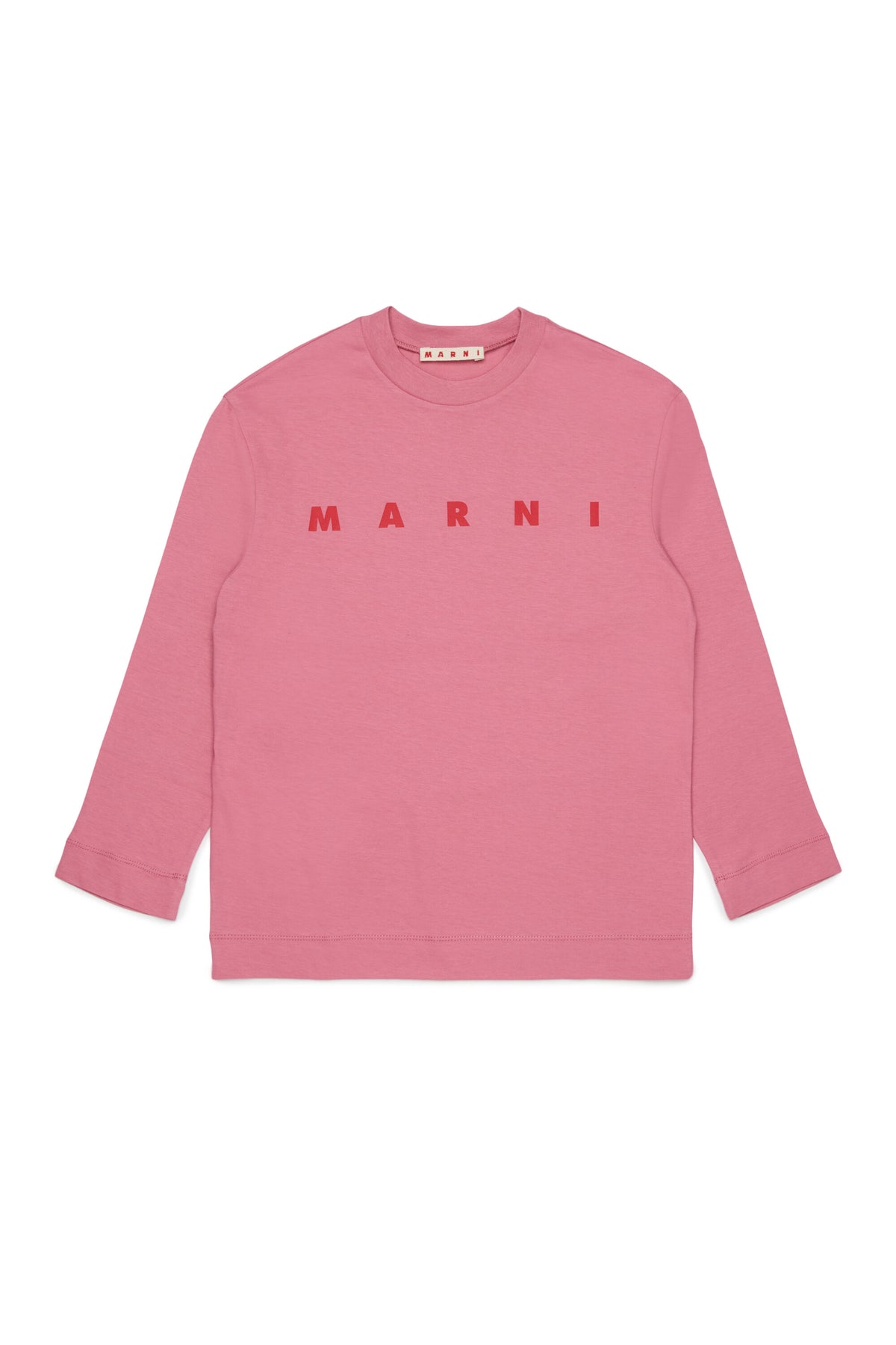 Long sleeves jersey T-shirt with Marni logo