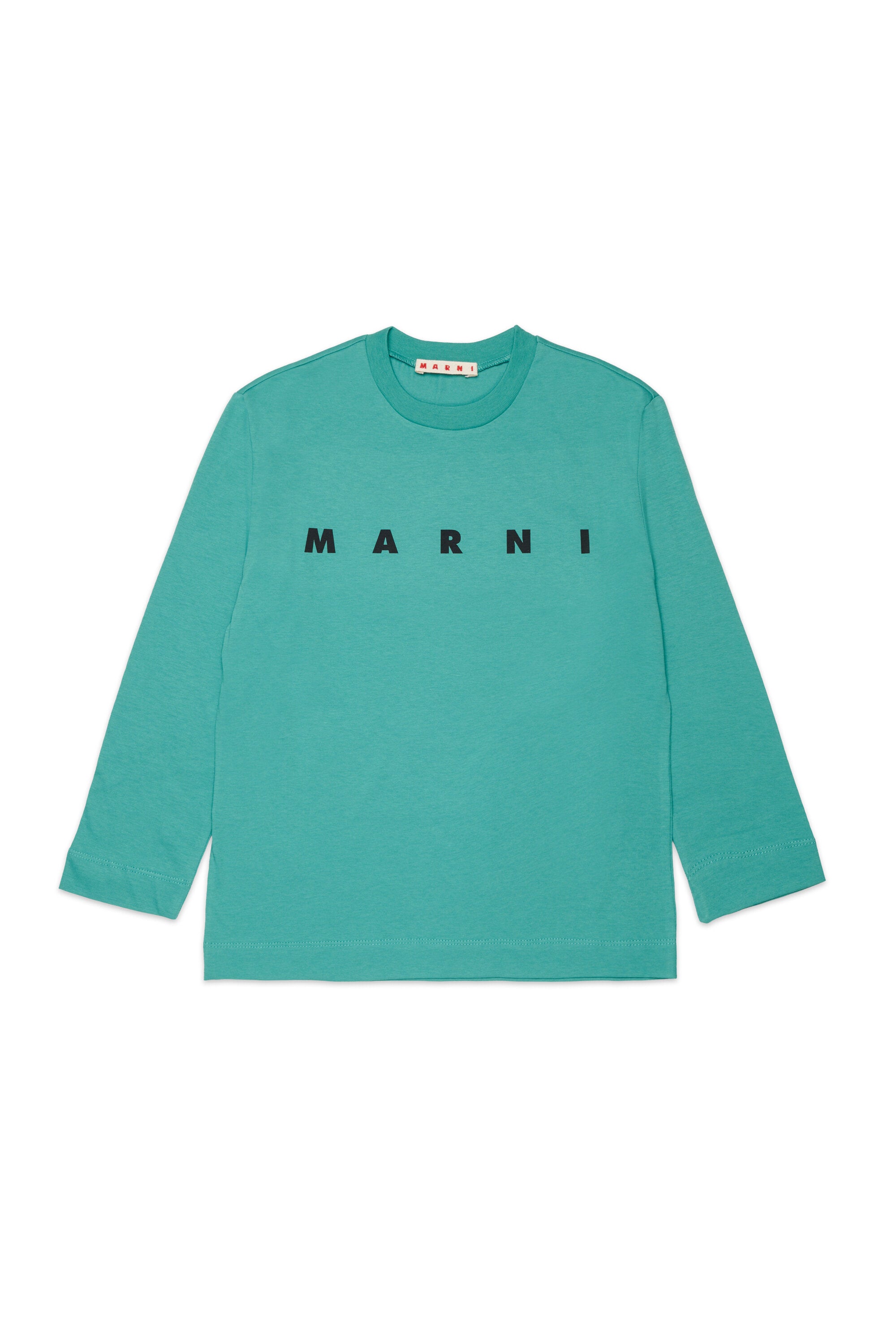Marni・ロゴ入り長袖ジャージーTシャツ
