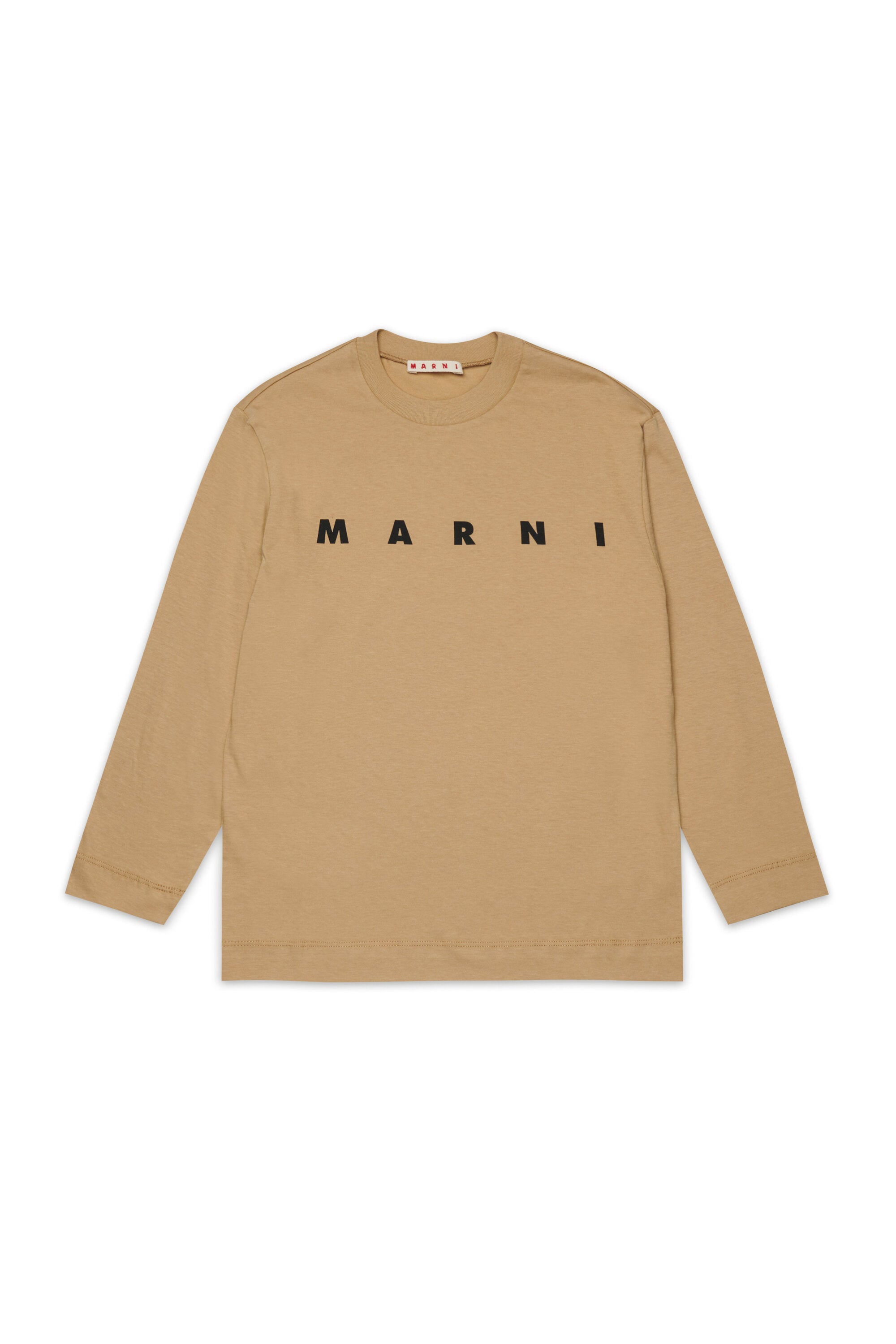 Marni・ロゴ入り長袖ジャージーTシャツ