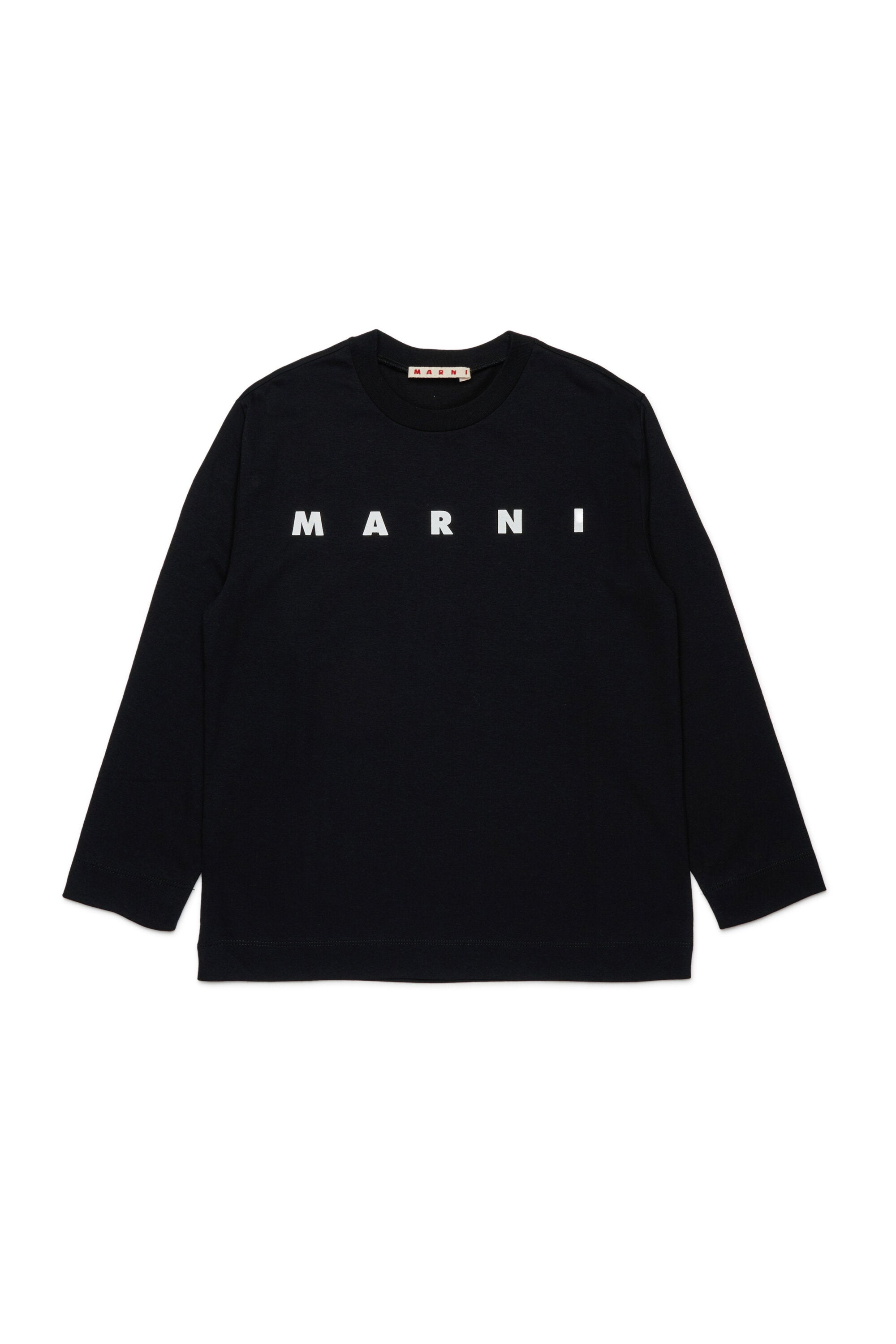 Marni・ロゴ入り長袖ジャージーTシャツ