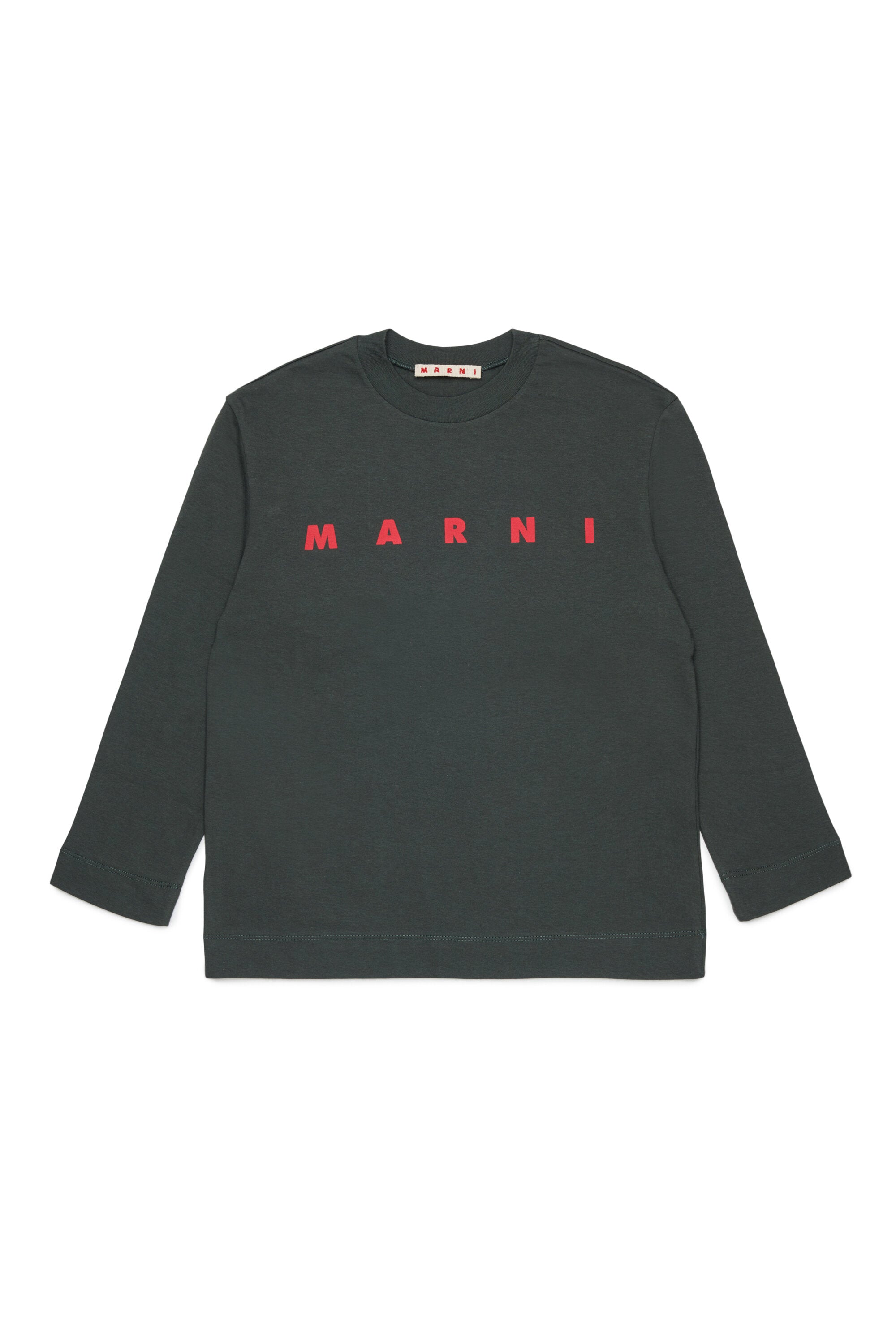 Marni・ロゴ入り長袖ジャージーTシャツ