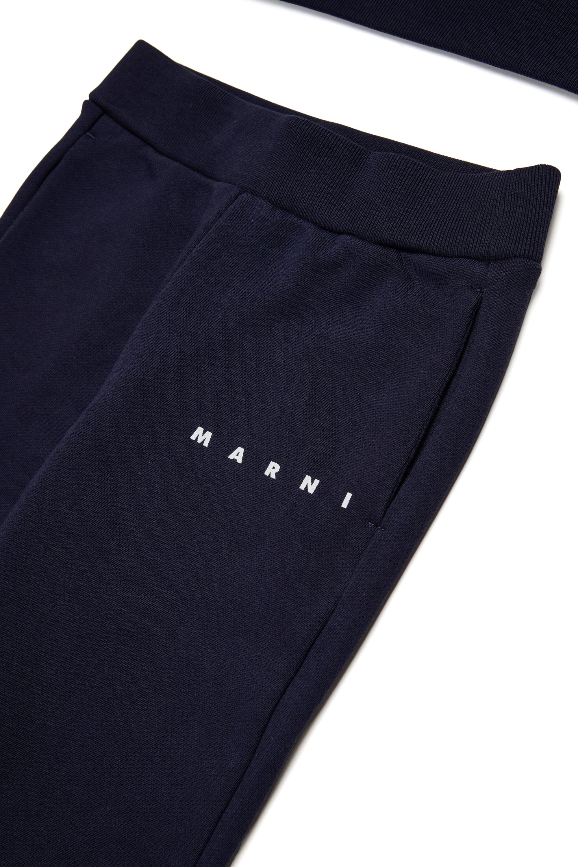 Fleece tracksuit set with institutional logo