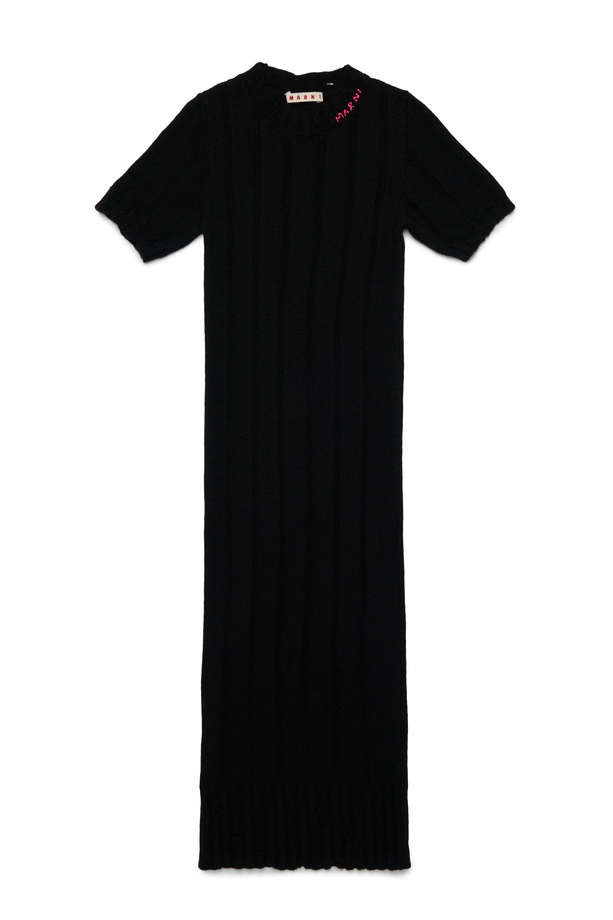 ウール混のロングドレス