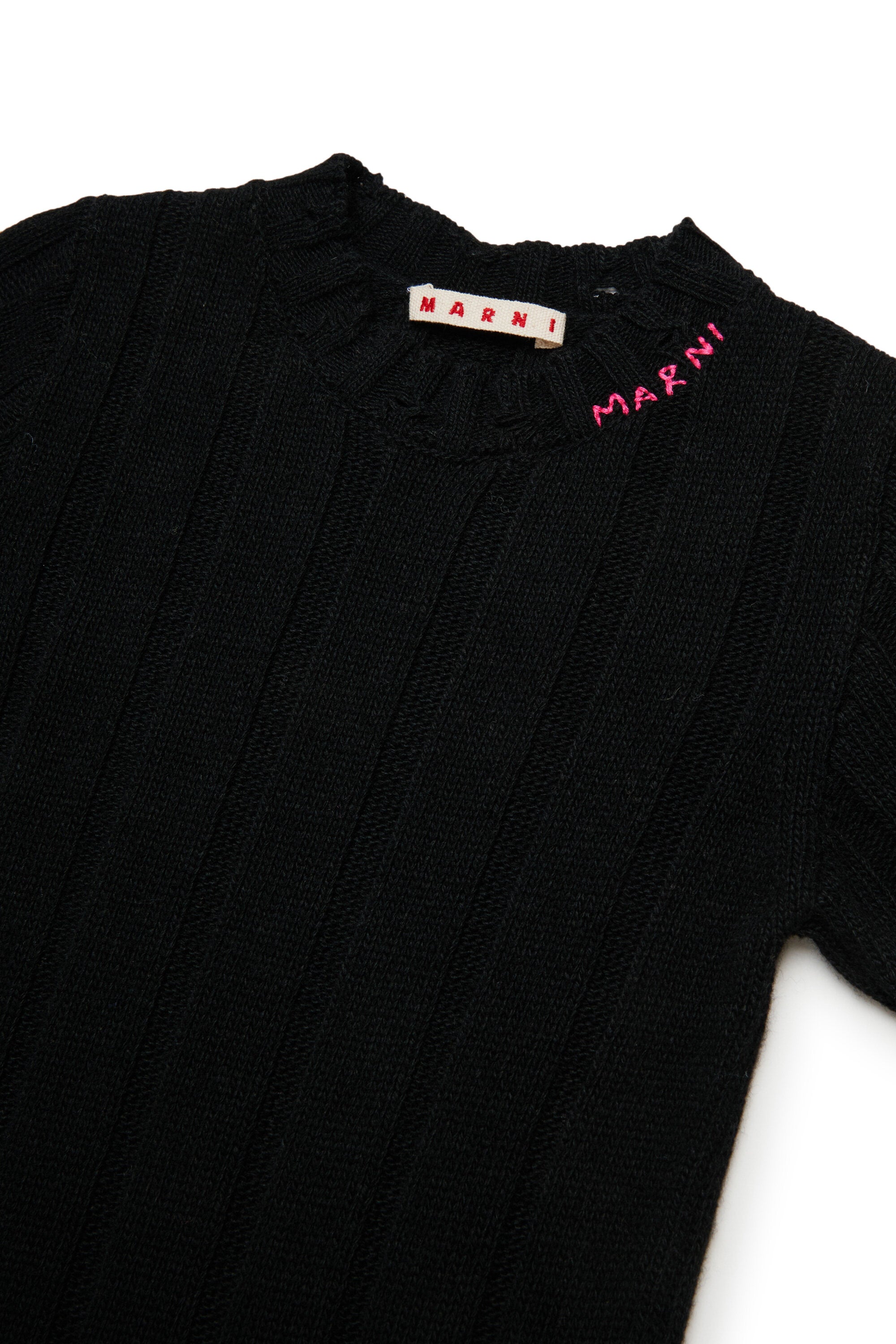 ウール混のロングドレス