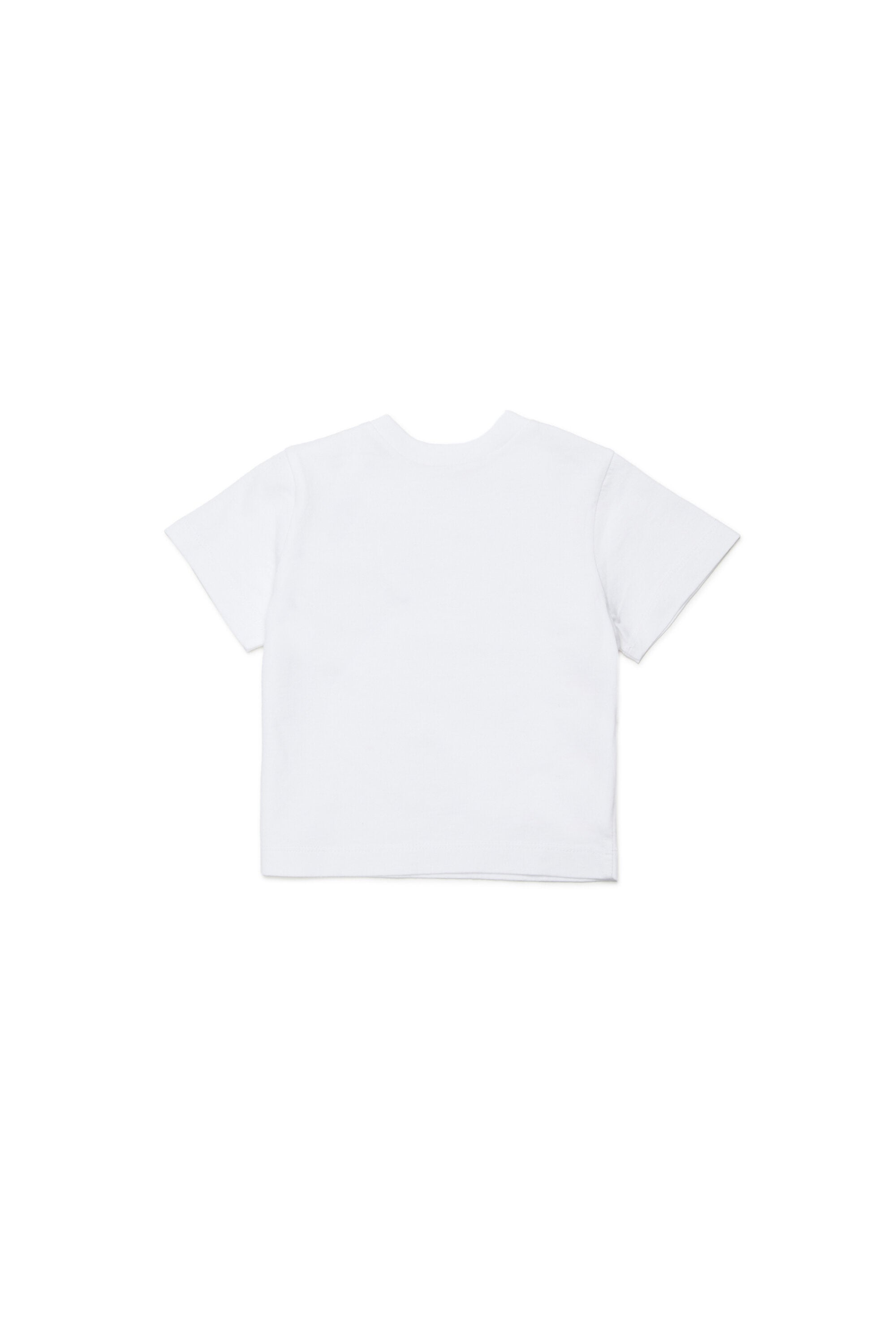 ロゴとフローラル刺繍入りTシャツ