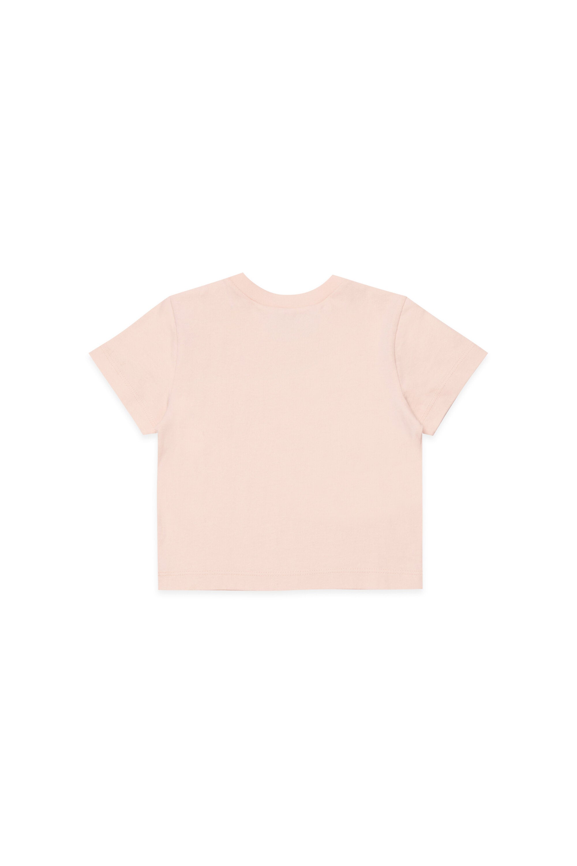 ロゴとフローラル刺繍入りTシャツ