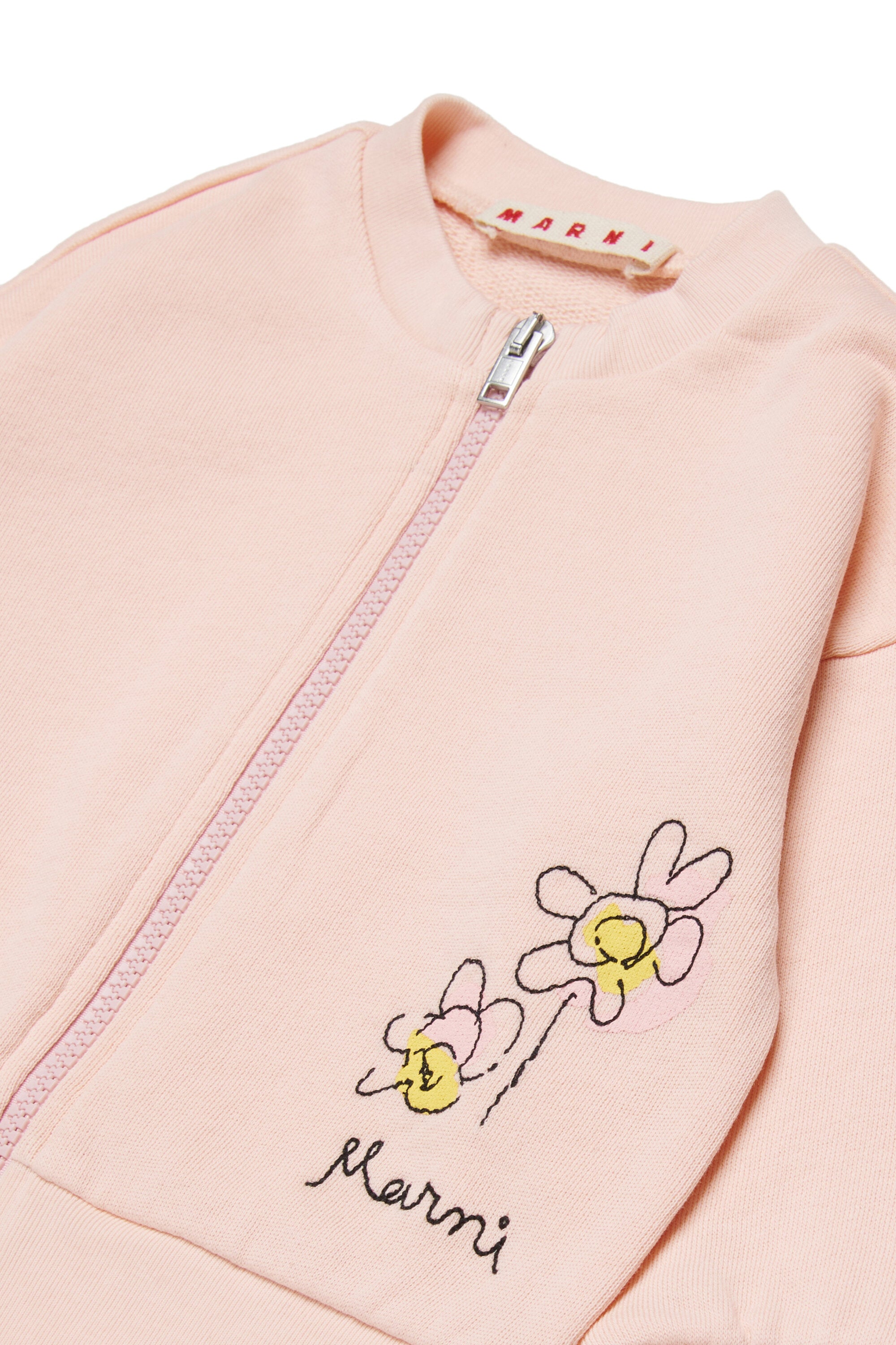 ロゴ入りフルジップスウェット