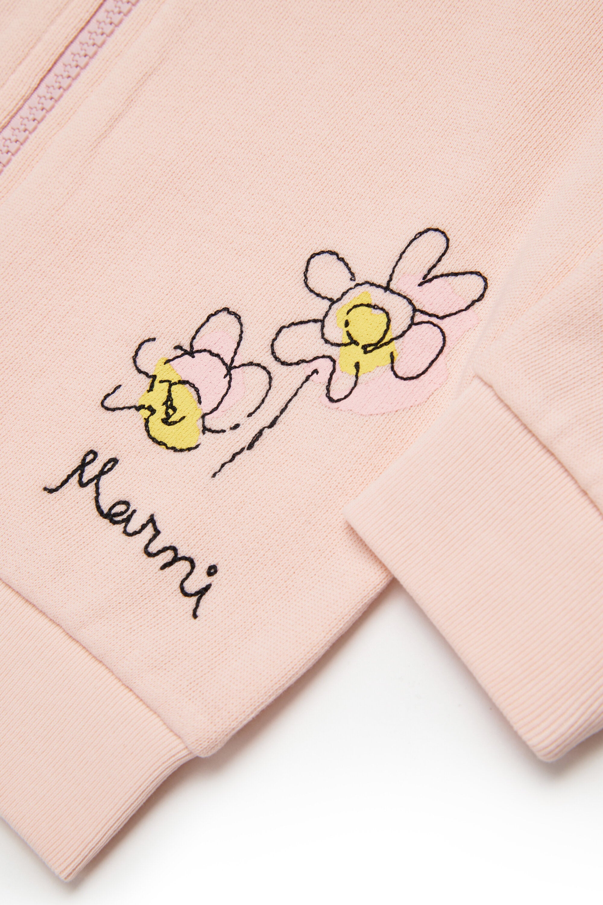 ロゴ入りフルジップスウェット