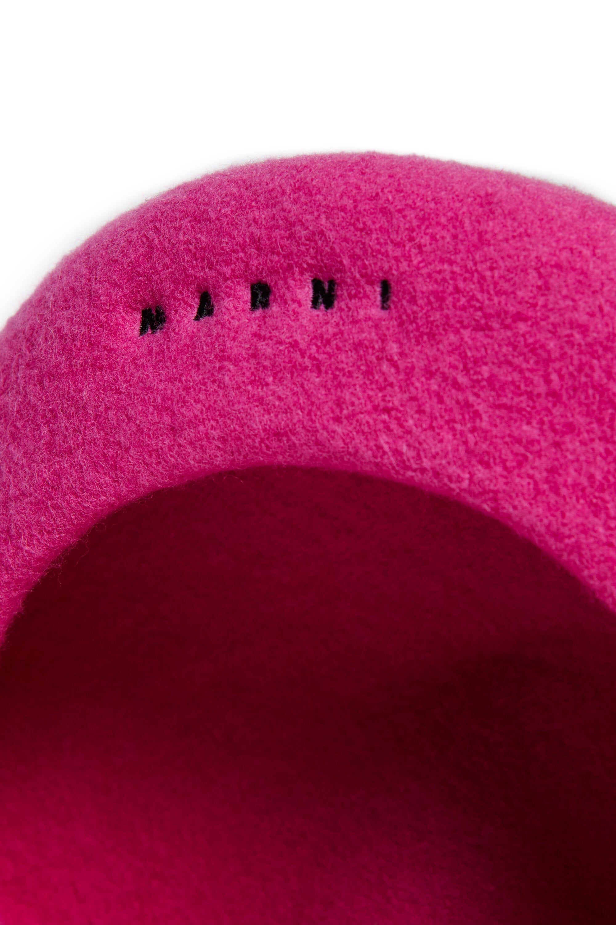 Wool-blend beret with logo