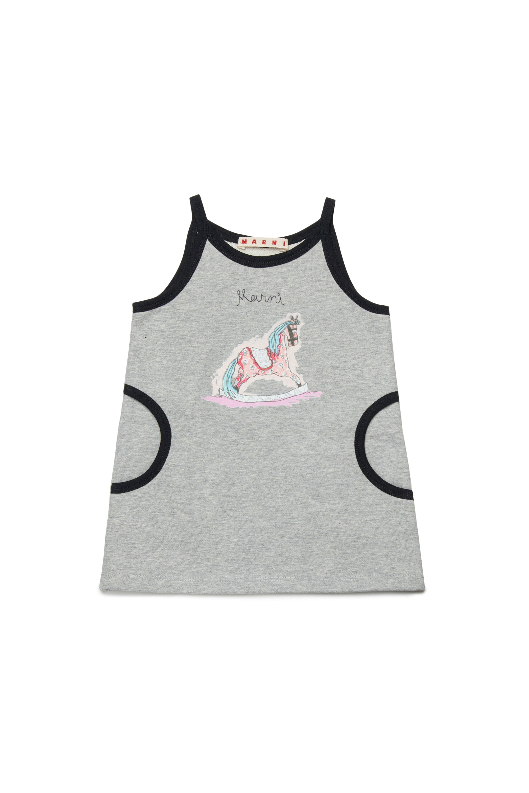 ロッキングホース柄のショートドレス