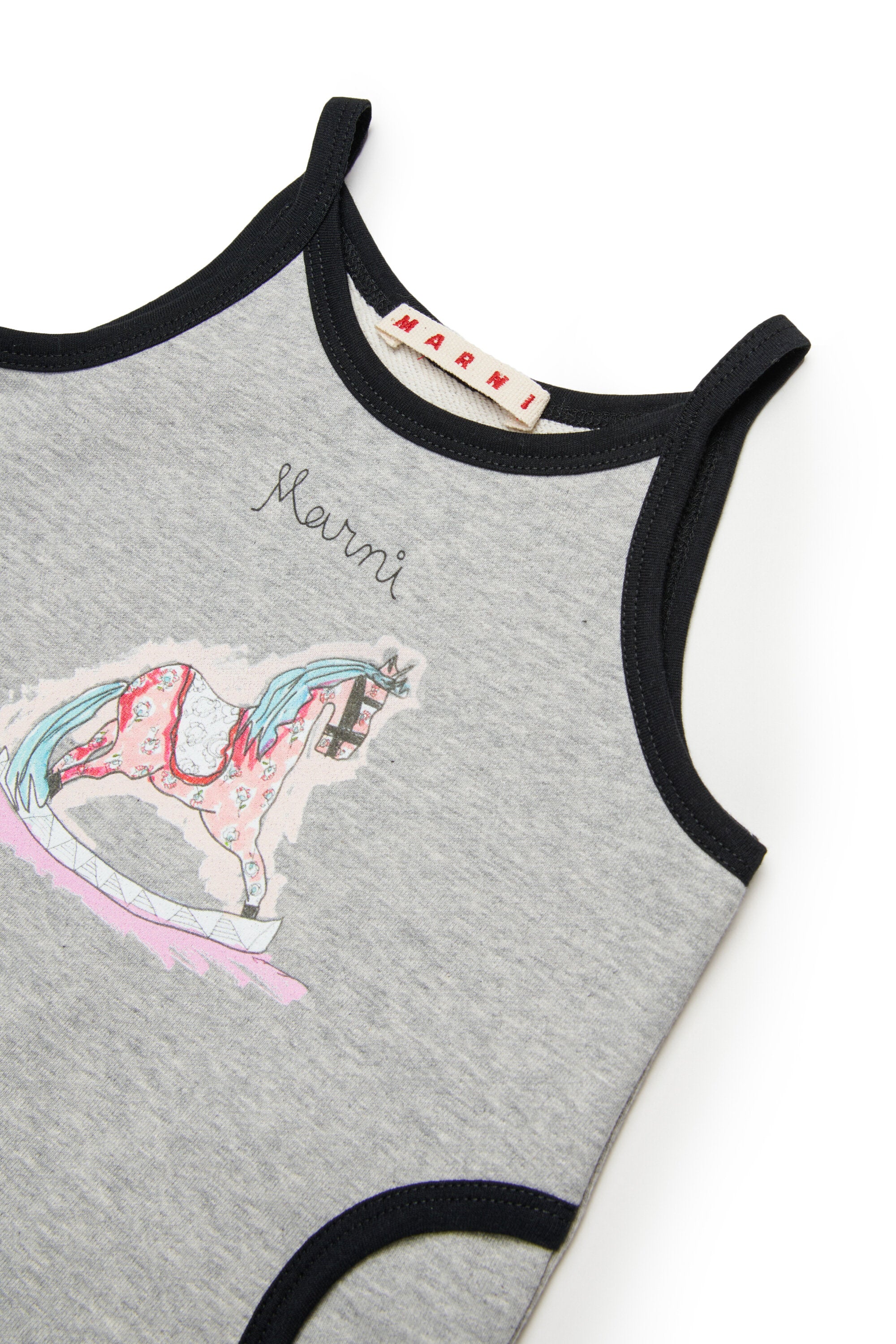 ロッキングホース柄のショートドレス