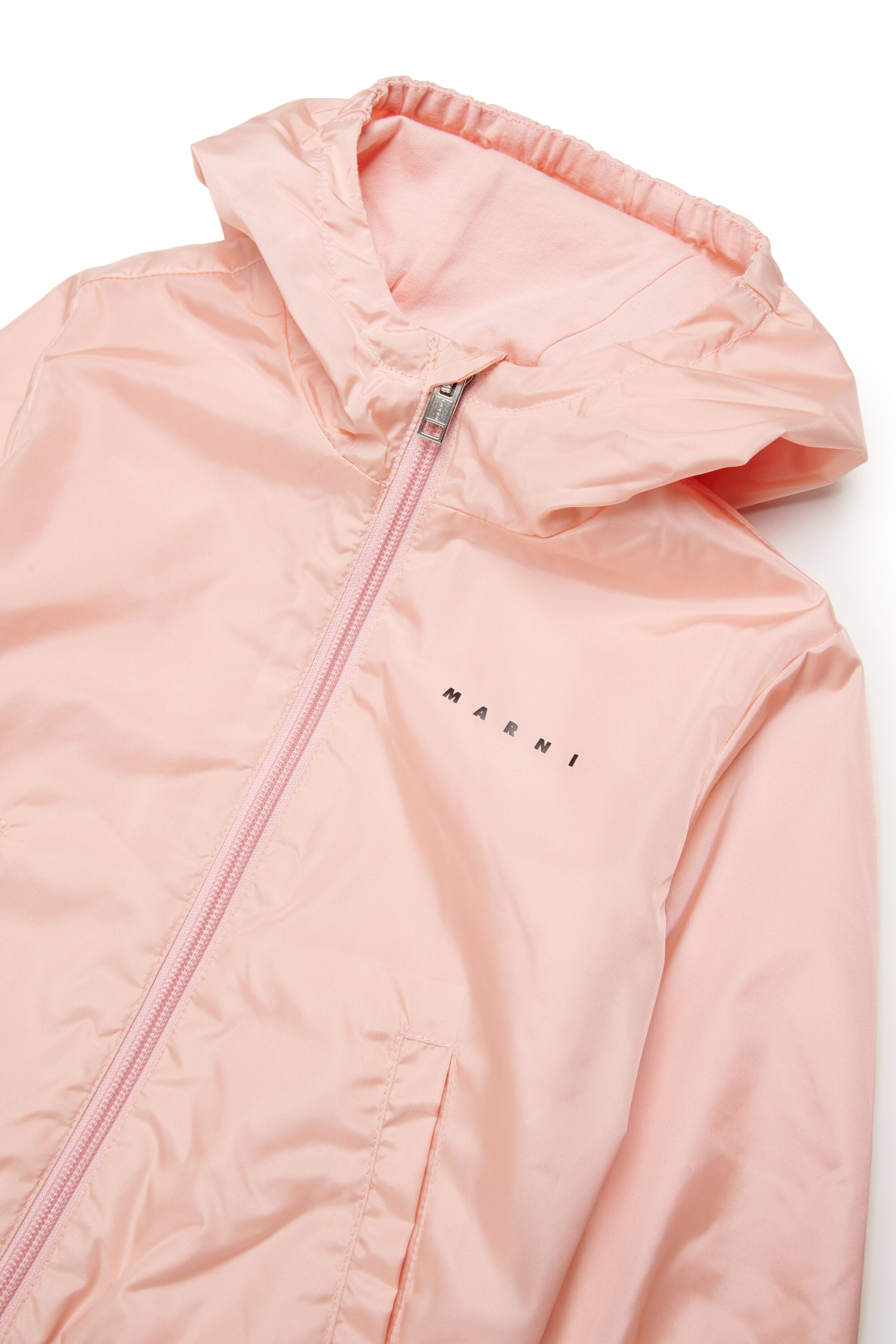 Windbreaker with printed logo