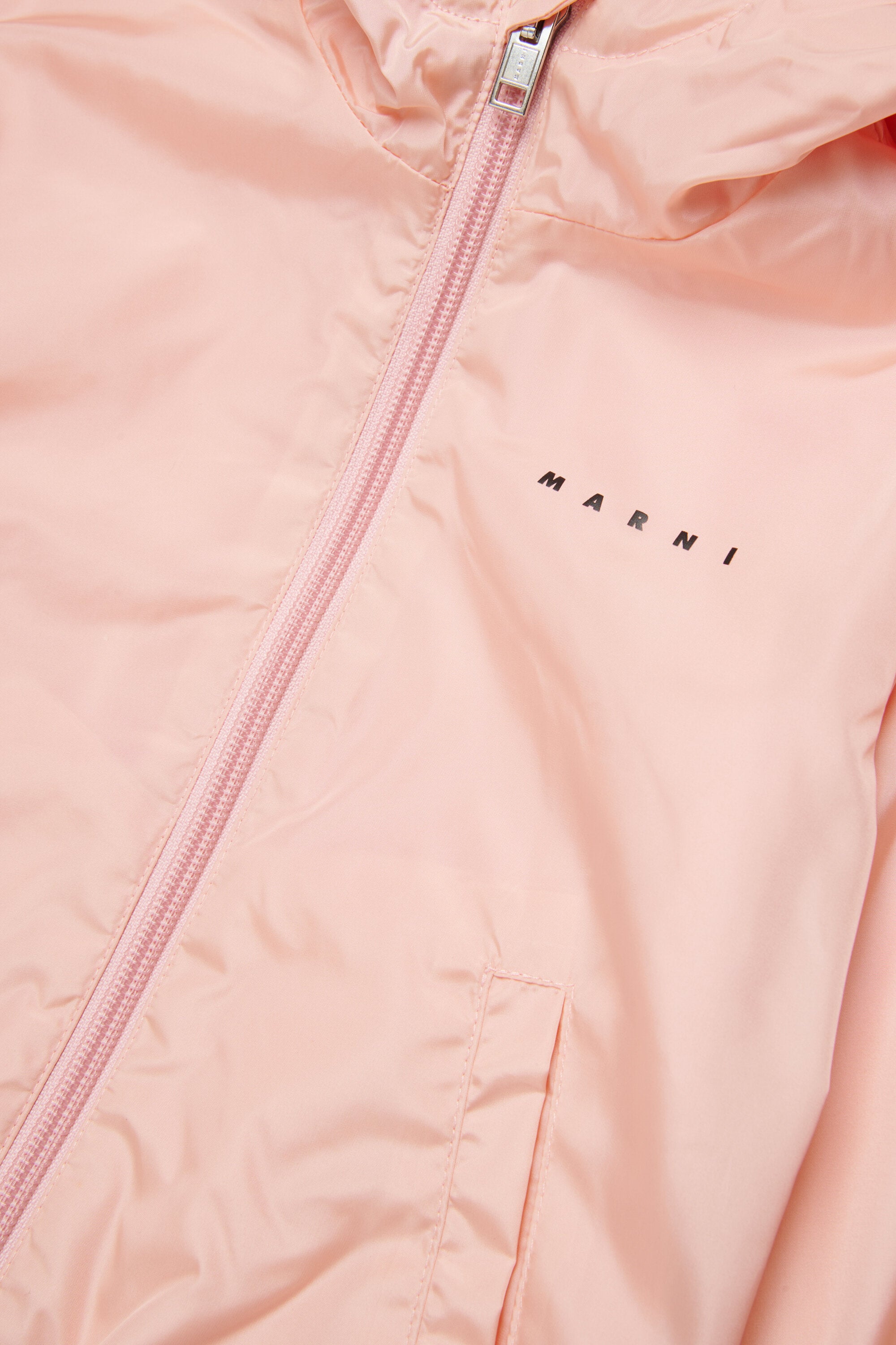 Windbreaker with printed logo