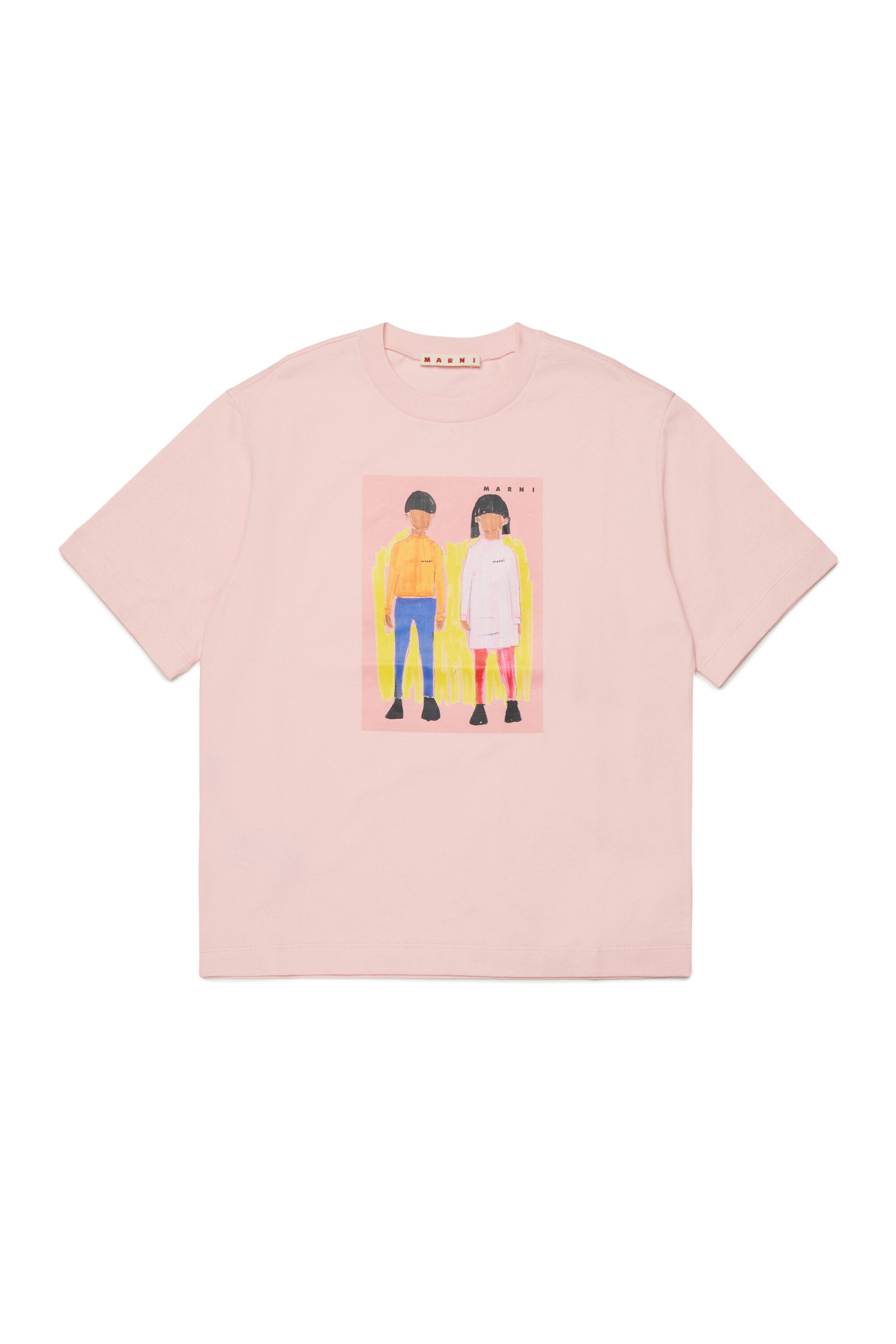 イラストプリント入りフロントTシャツ