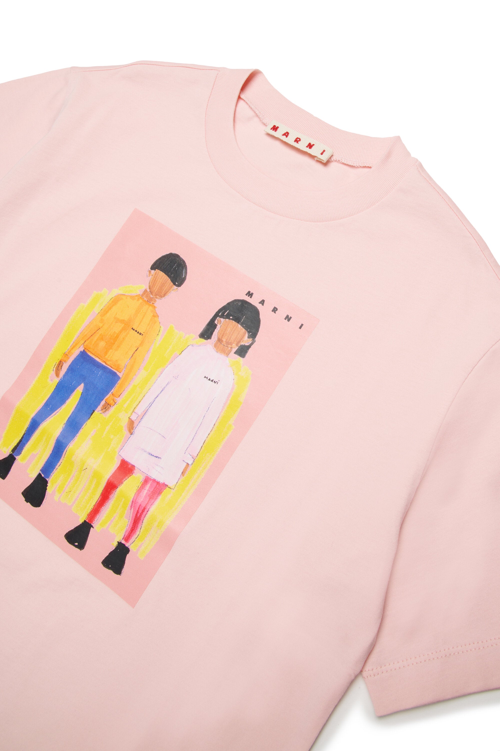 イラストプリント入りフロントTシャツ