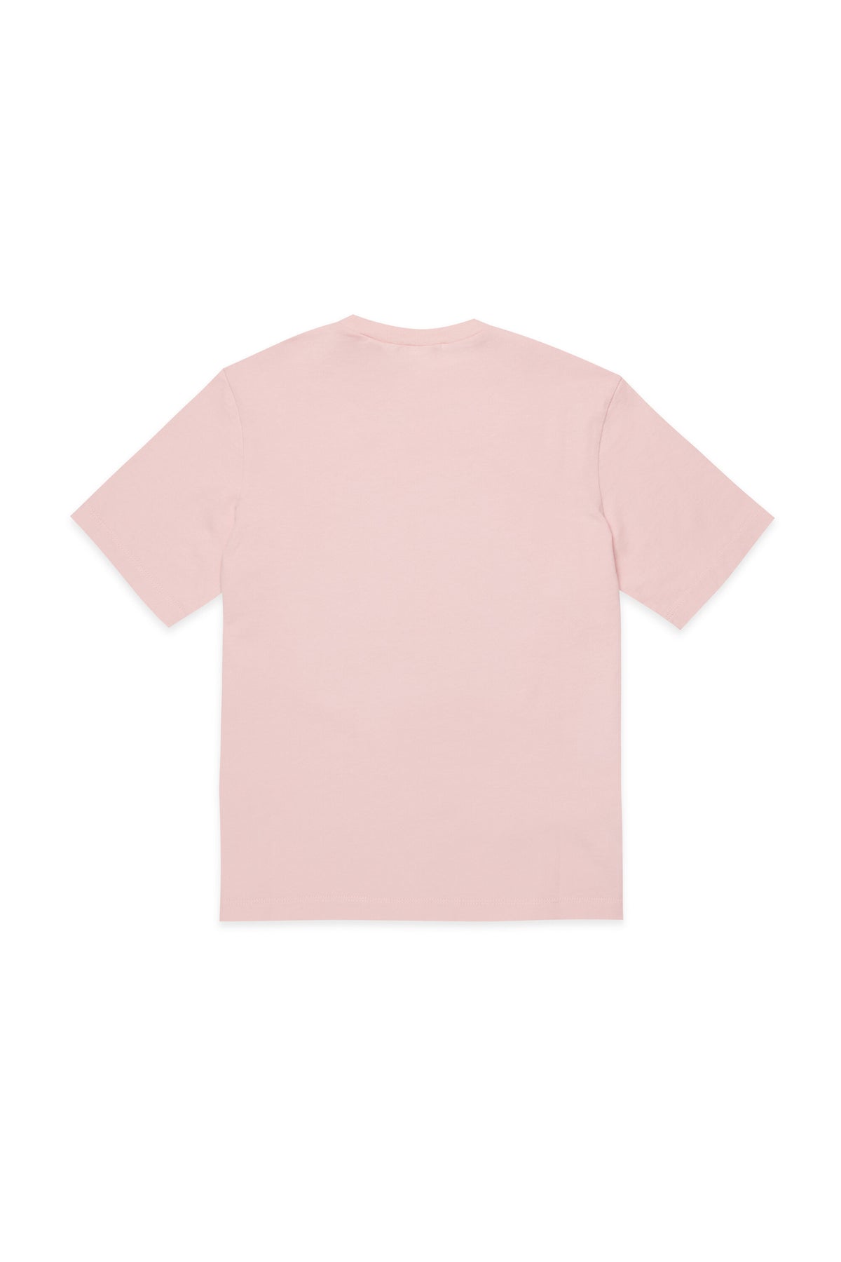 T-shirt with appliqué flower and logo