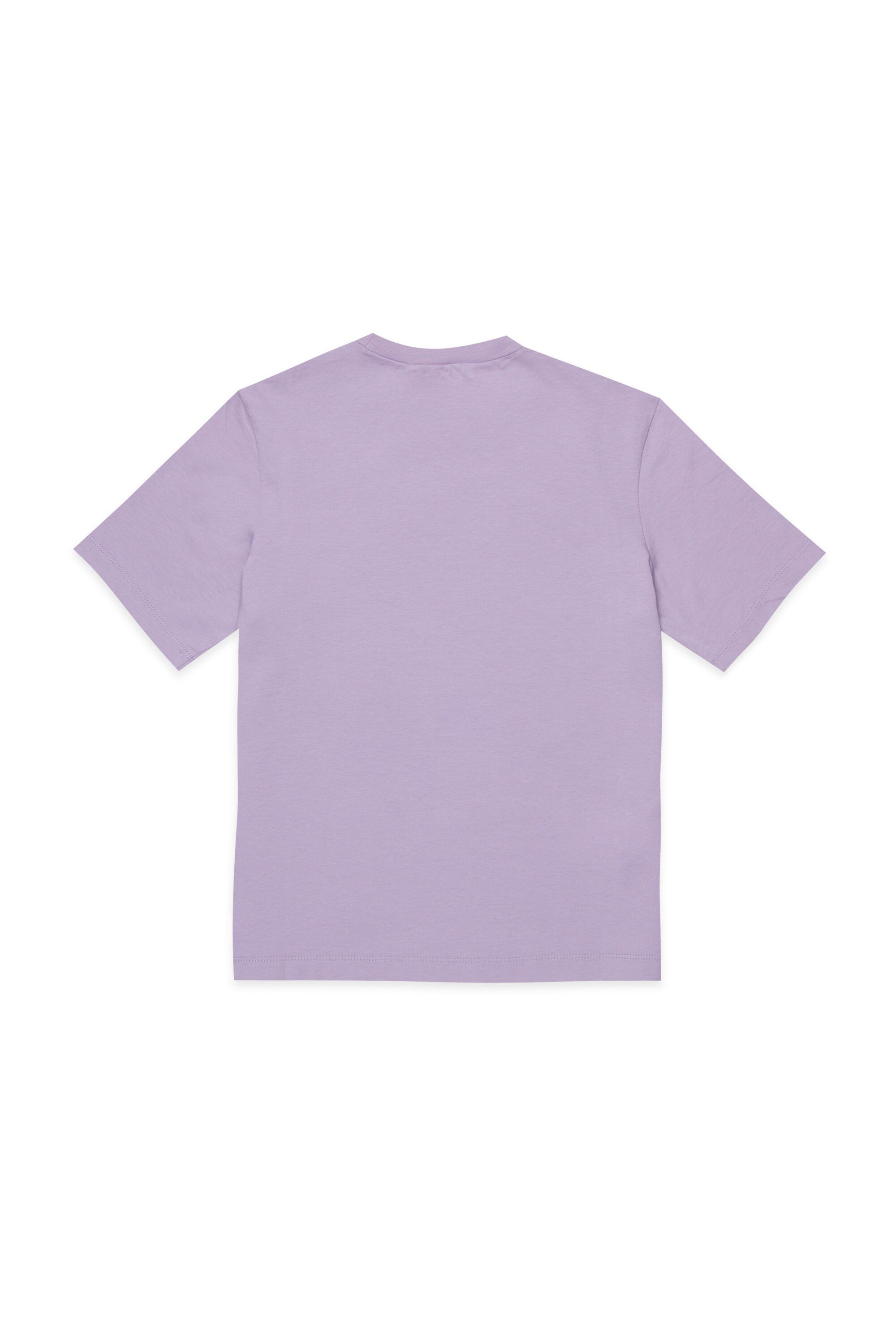 フラワーアップリケ付きロゴTシャツ