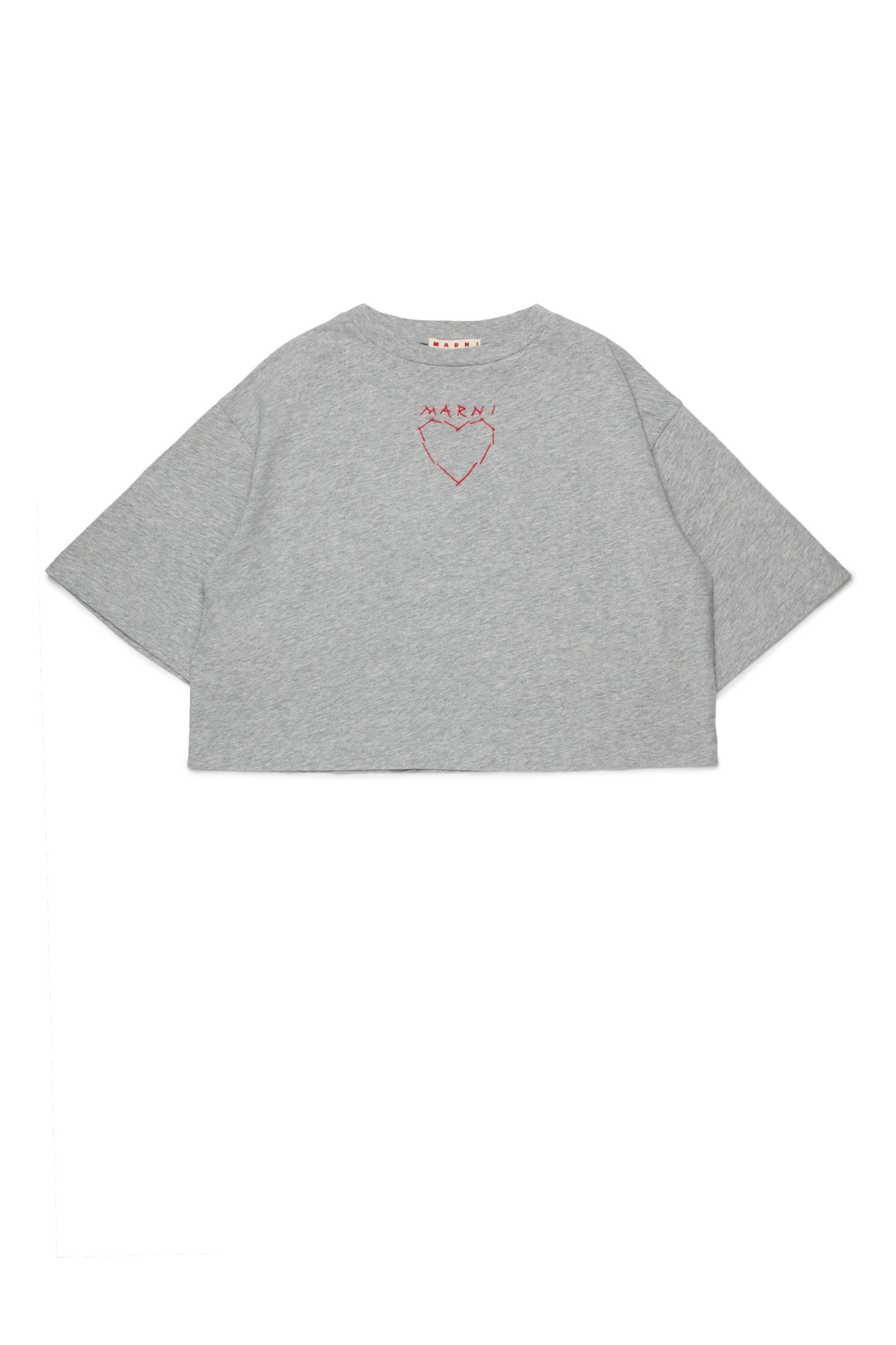 ハート刺繍入りフロントTシャツ