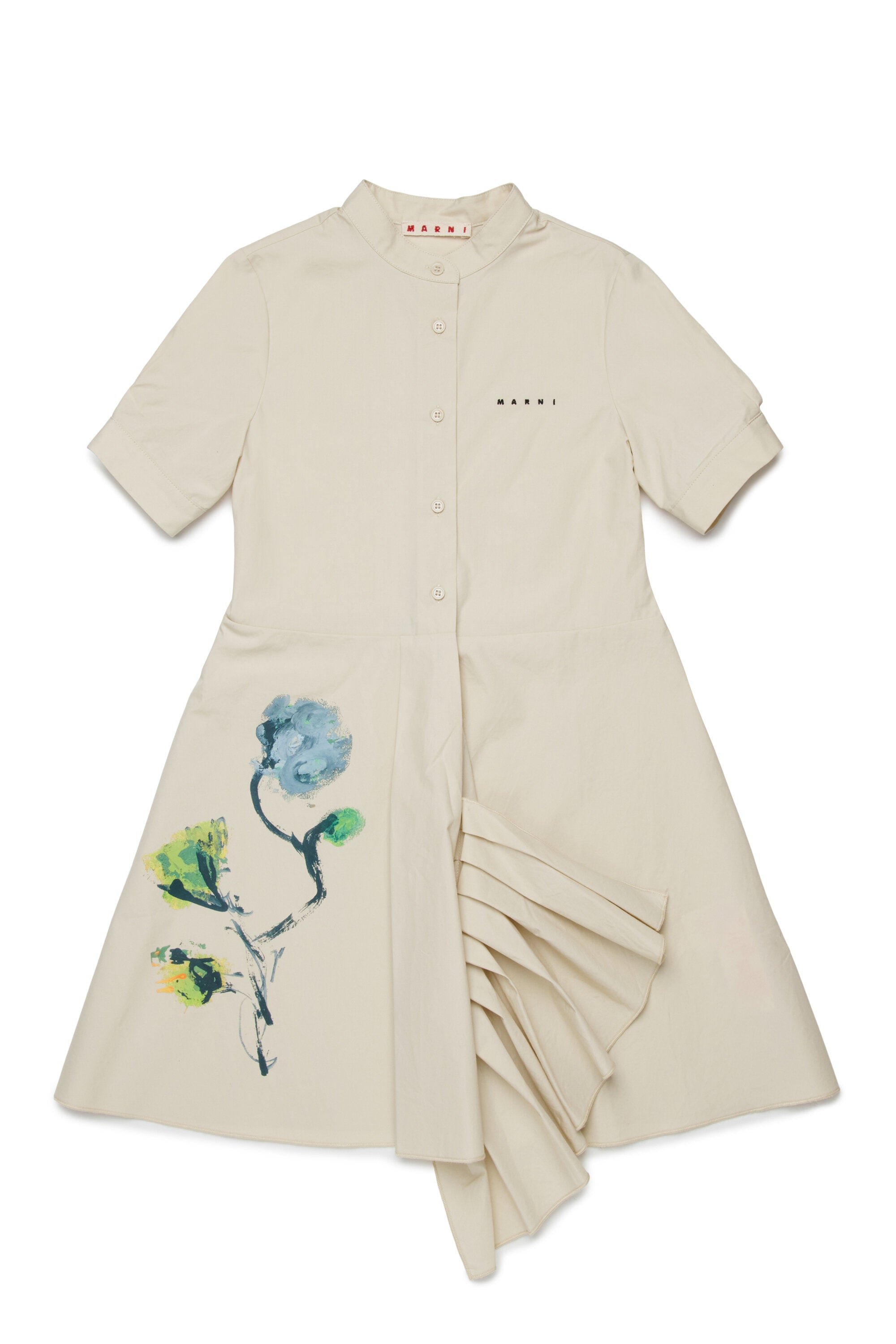 Short dress with floral print