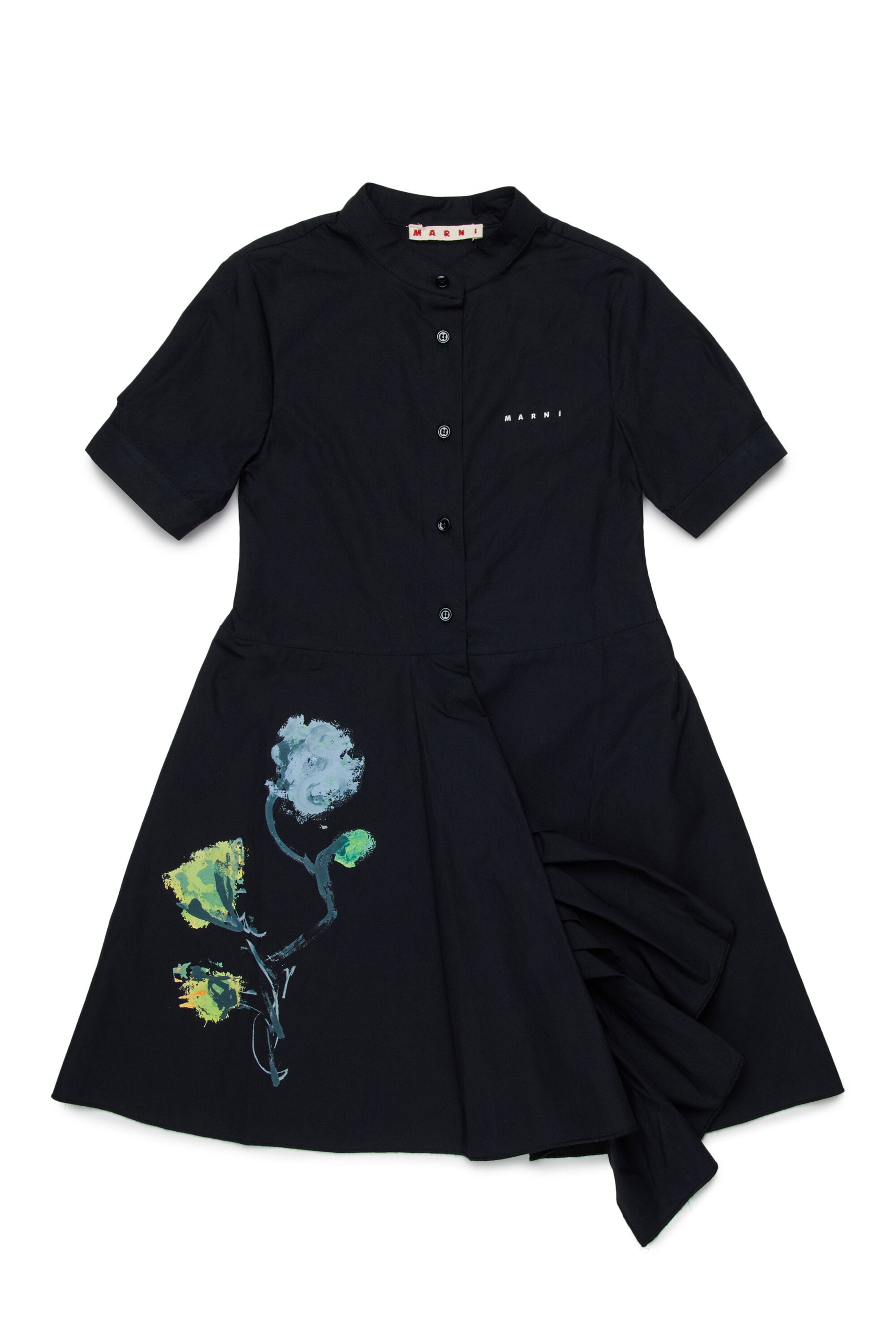 フローラルプリントのショートドレス