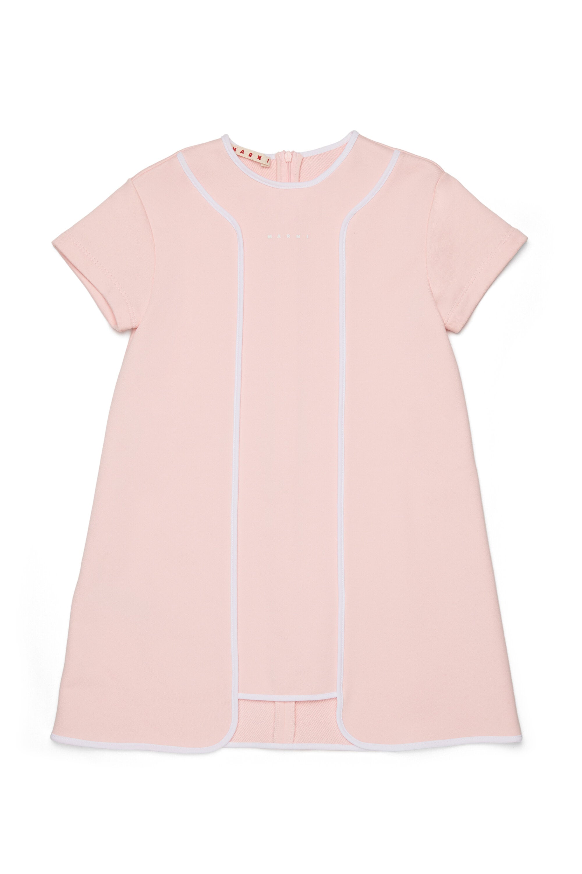 半袖のストレートラインドレス