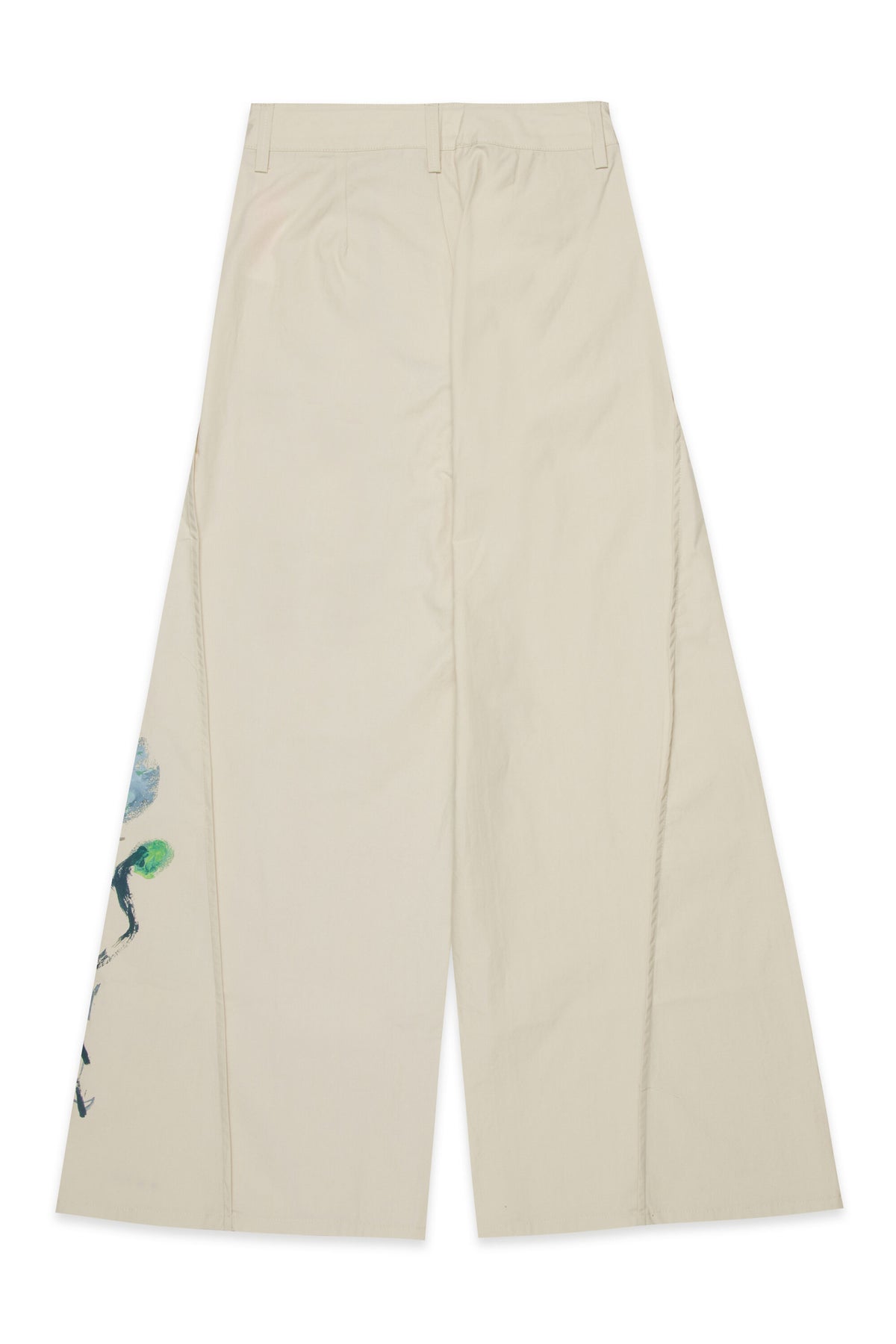 Wide floral print trousers