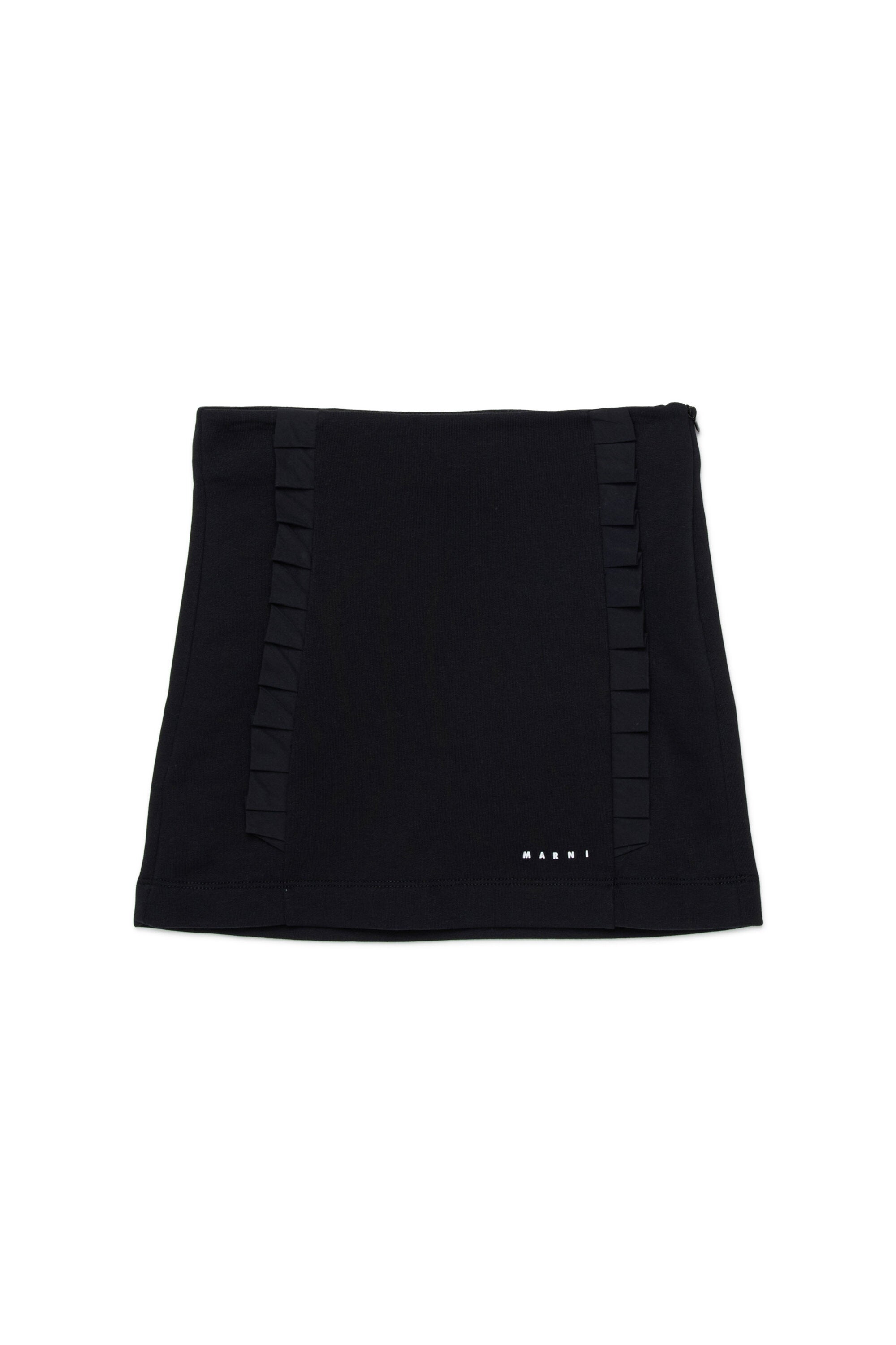 Mini skirt with pleated details