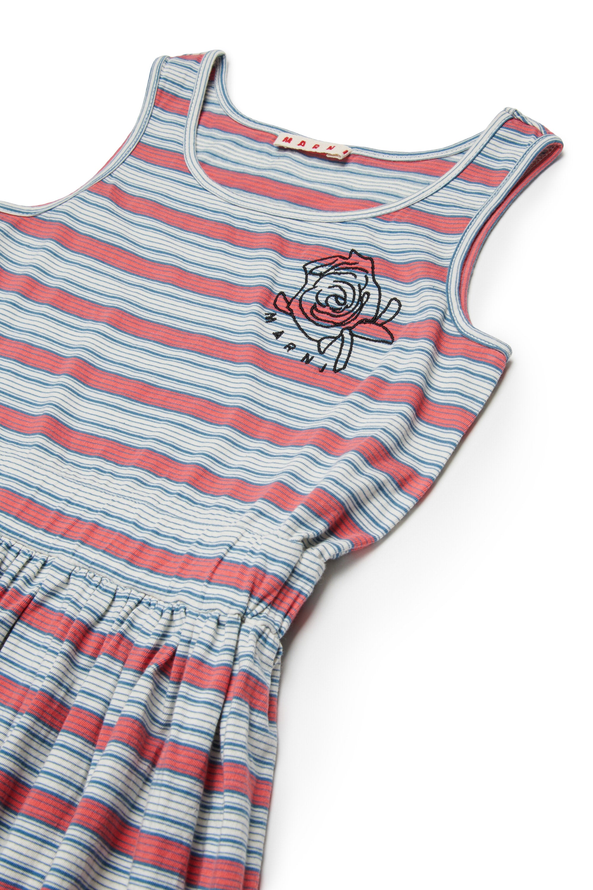 ロゴ入りノースリーブドレス