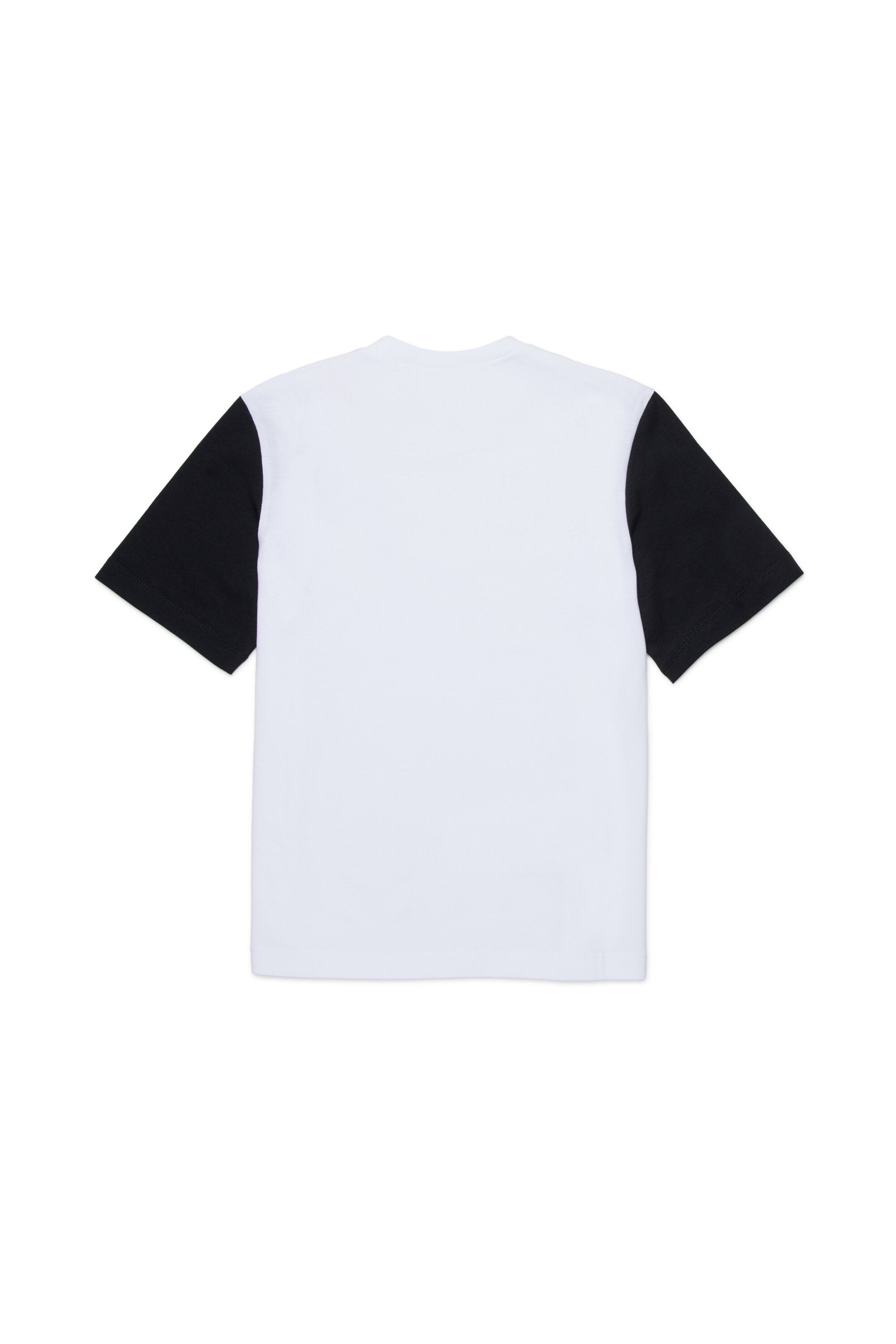 プリントとスパンコール付きTシャツ