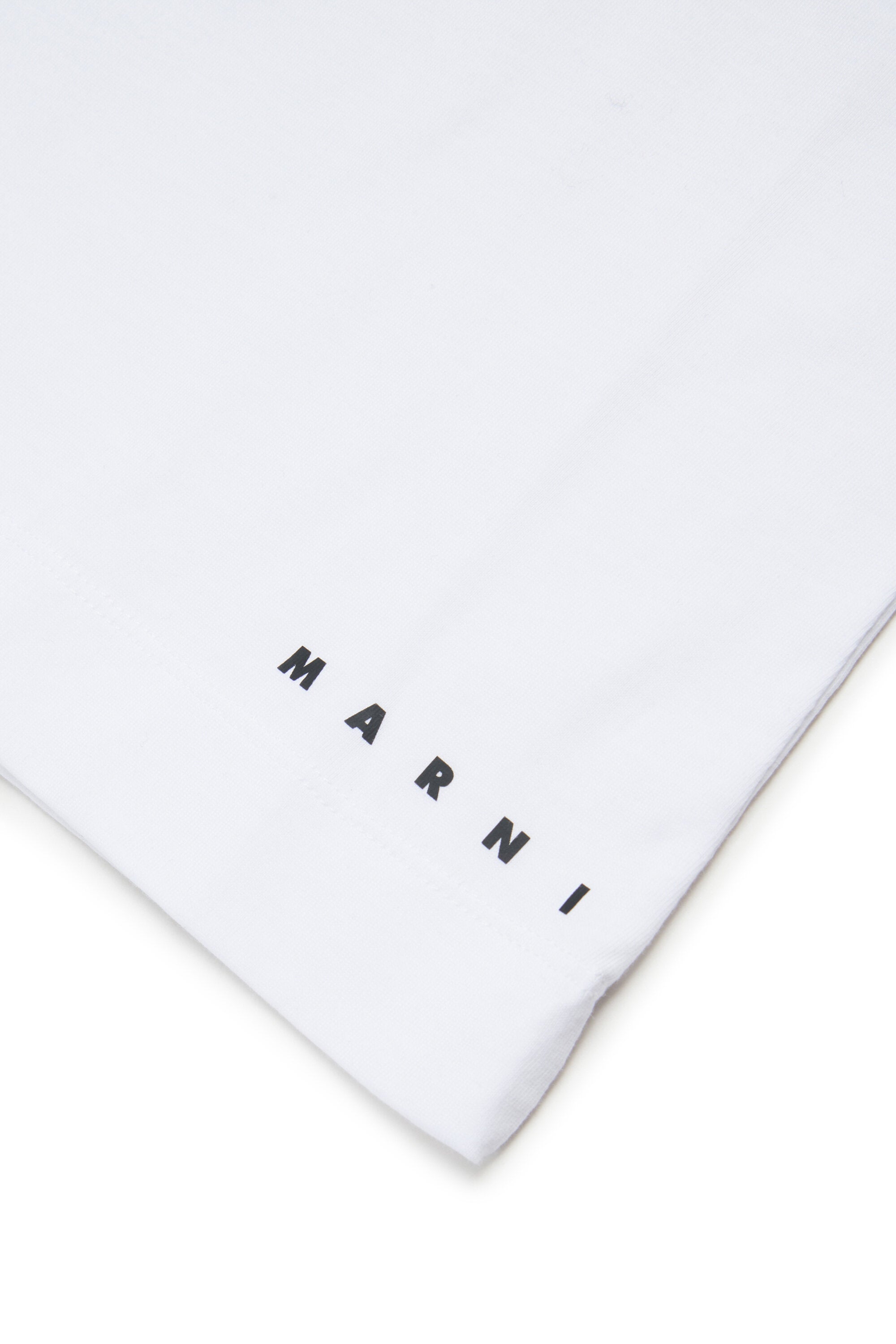 恐竜プリントとロゴ入りTシャツ