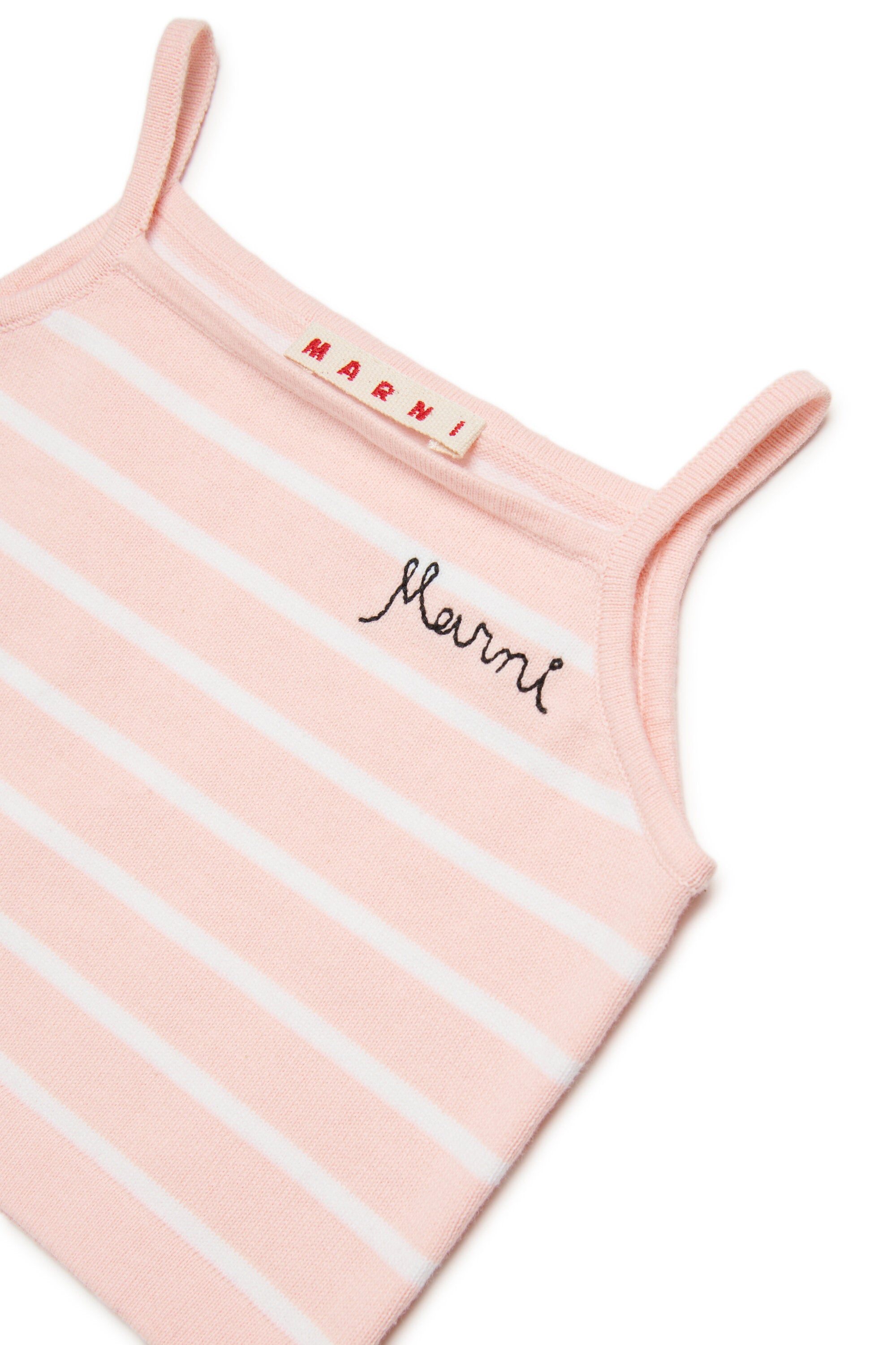 ロゴ入りリブトップ