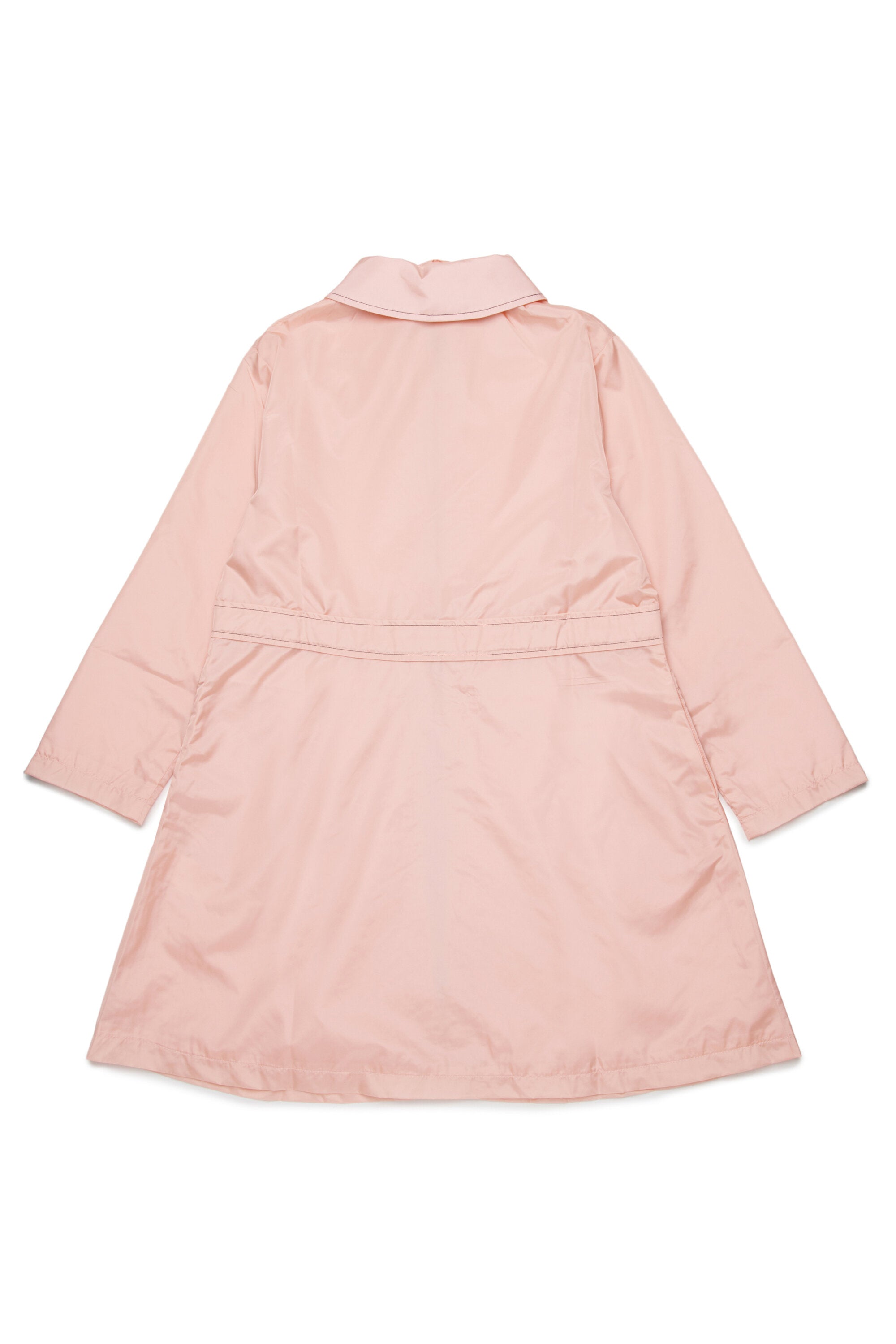 Long jacket with printed logo