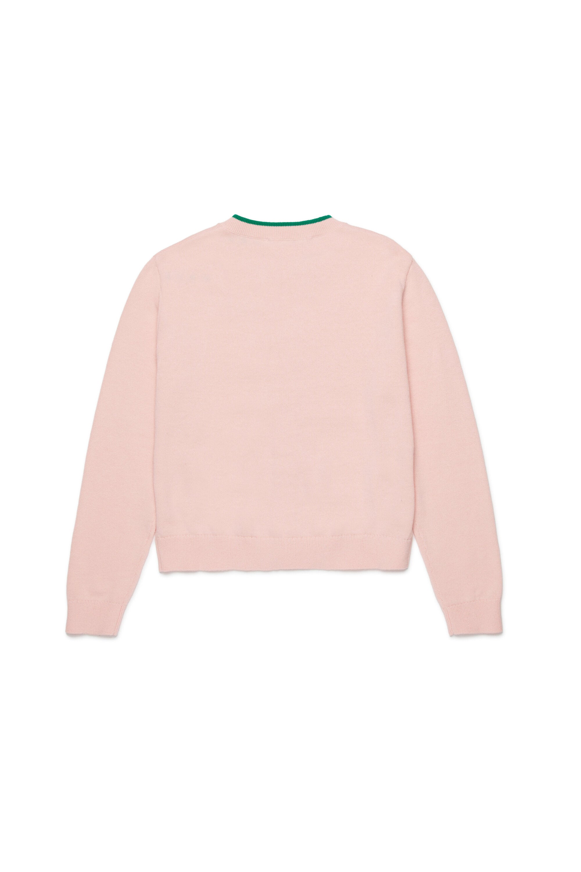 ロゴ入りクルーネックカーディガン