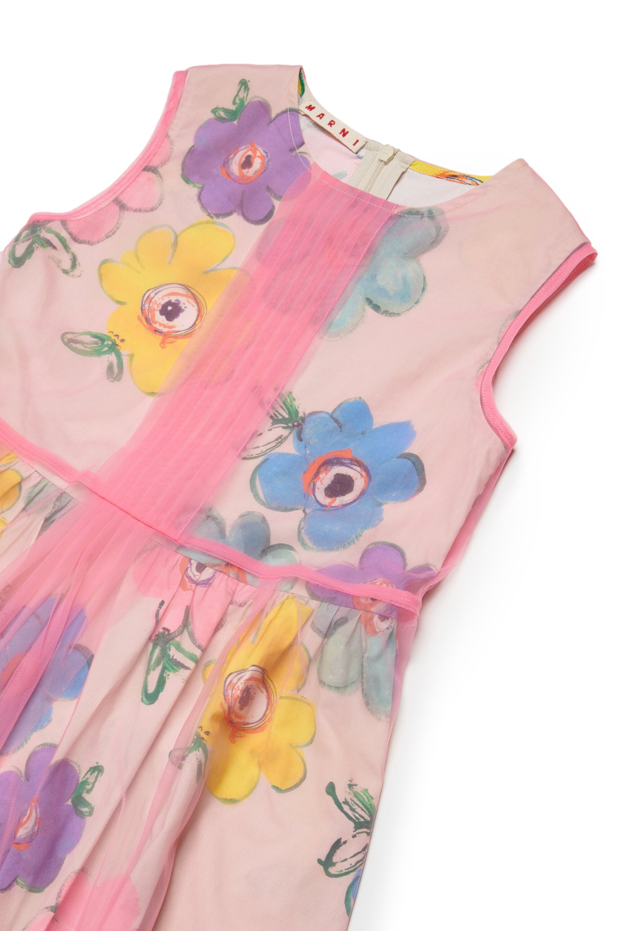 フローラルミディドレス