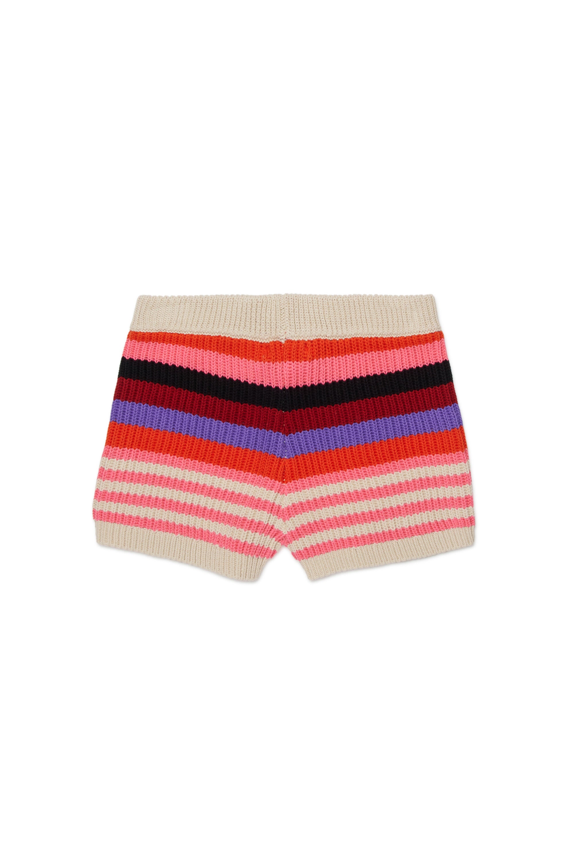 Knit shorts with logo