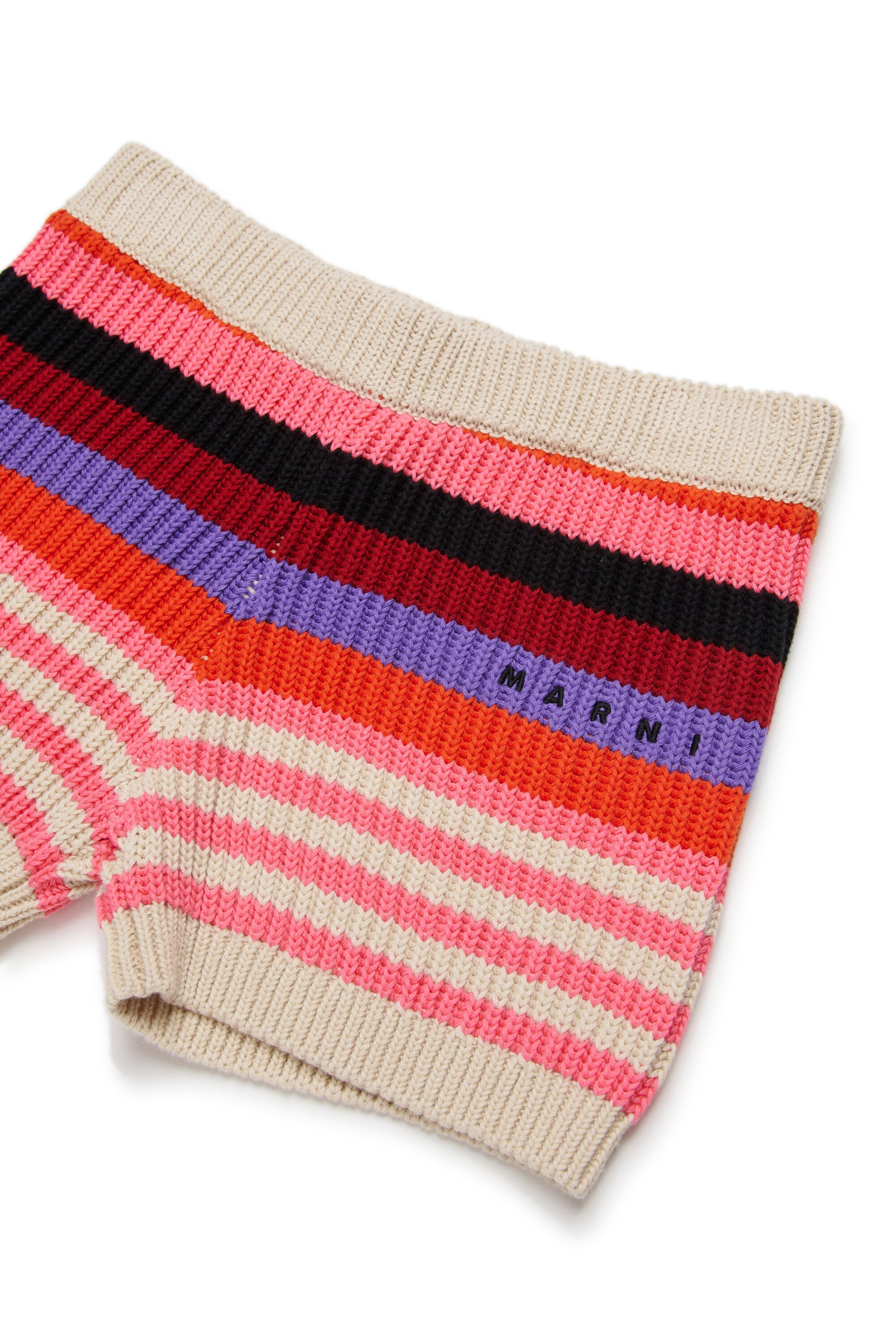 ロゴ入りニットショーツ